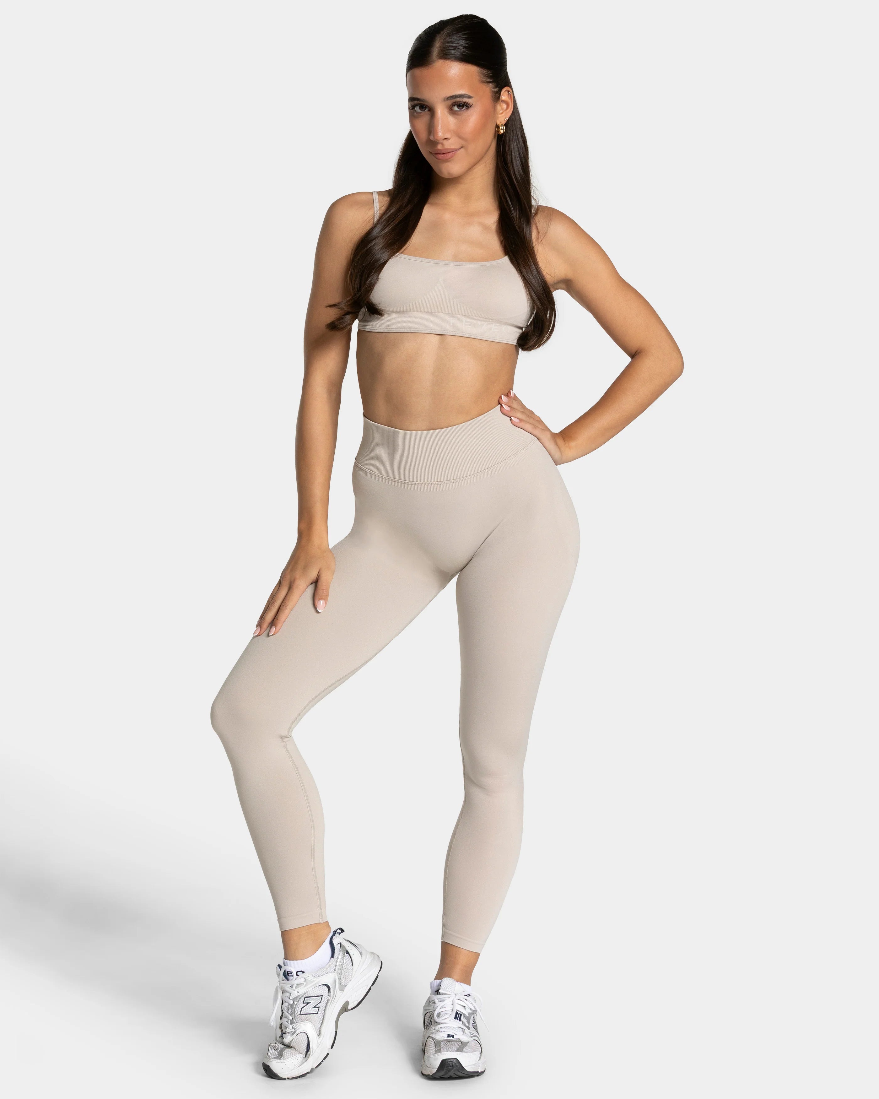 TEVEO Femme Sculpt Scrunch Leggings ‘Cream’