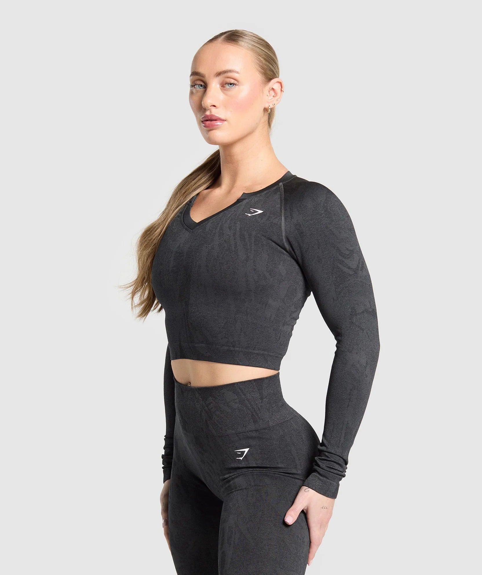 GYMSHARK ADAPT CAMO SEAMLESS LONG SLEEVE TOP