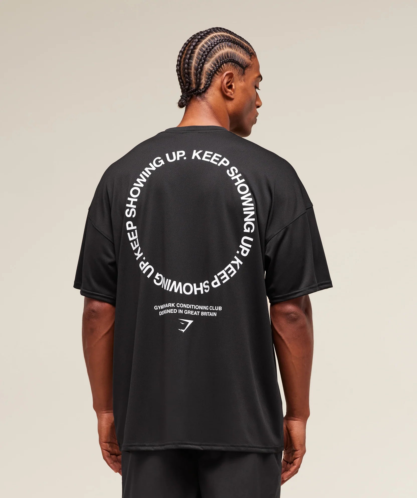 GYMSHARK KEEP SHOWING UP T-SHIRT