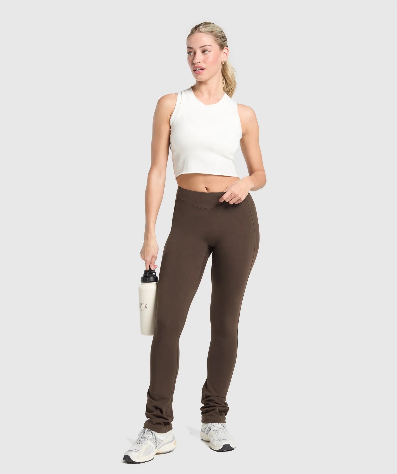 GYMSHARK REST DAY BOOT CUT COTTON LEGGINGS