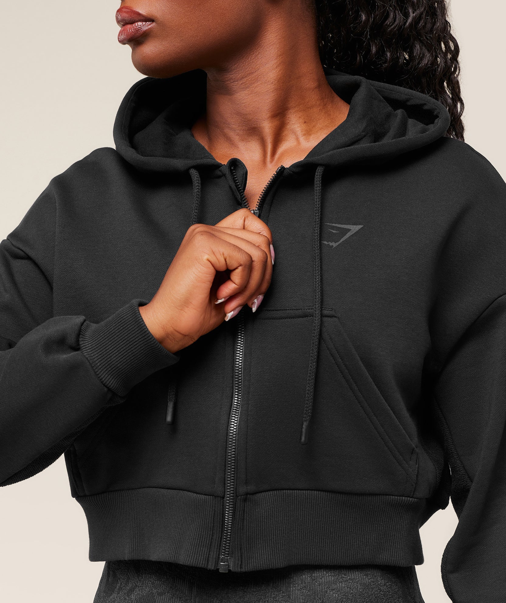 GYMSHARK POWER MIDI ZIP HOODIE