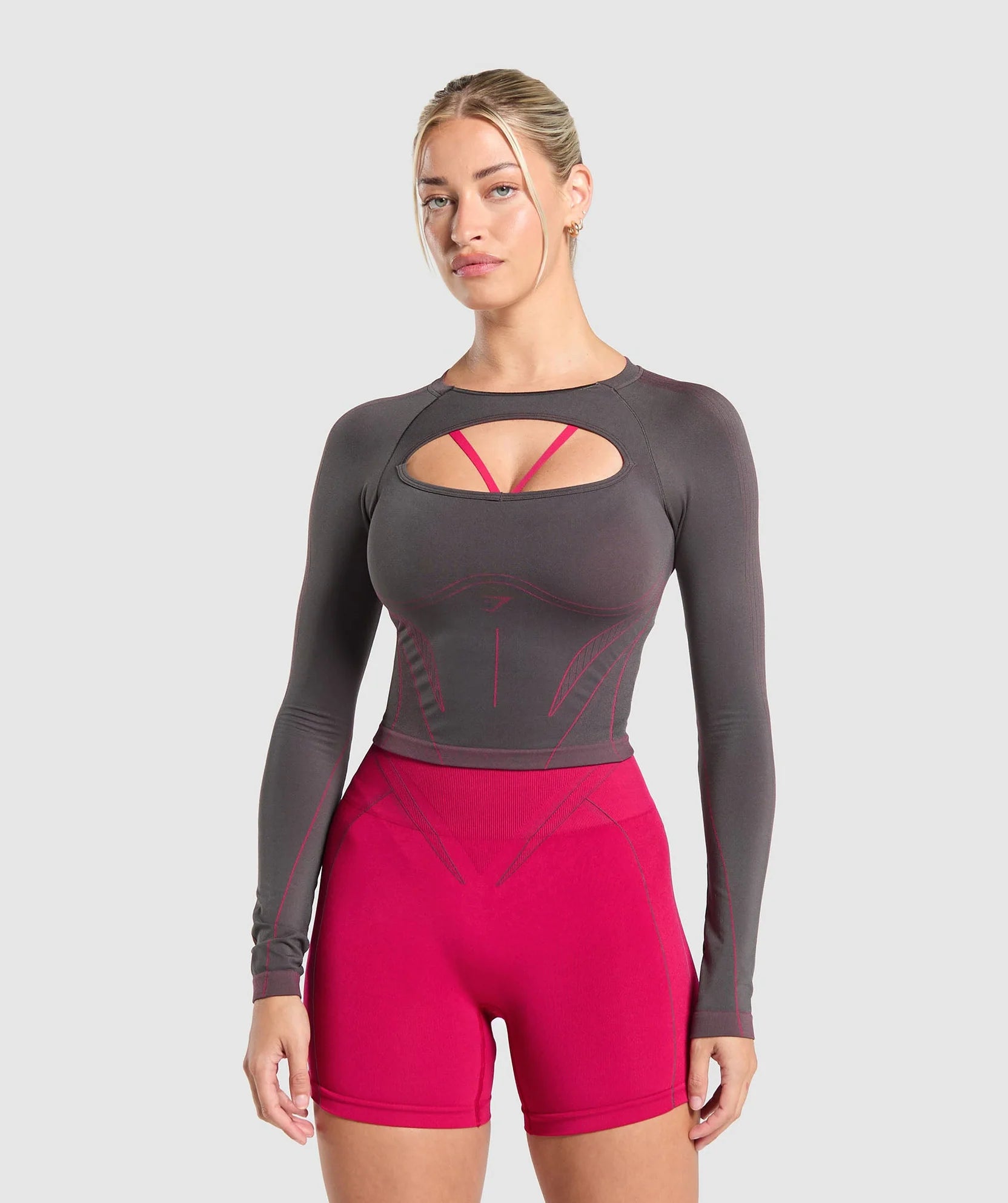 GYMSHARK APEX CONTRAST LONG SLEEVE TOP