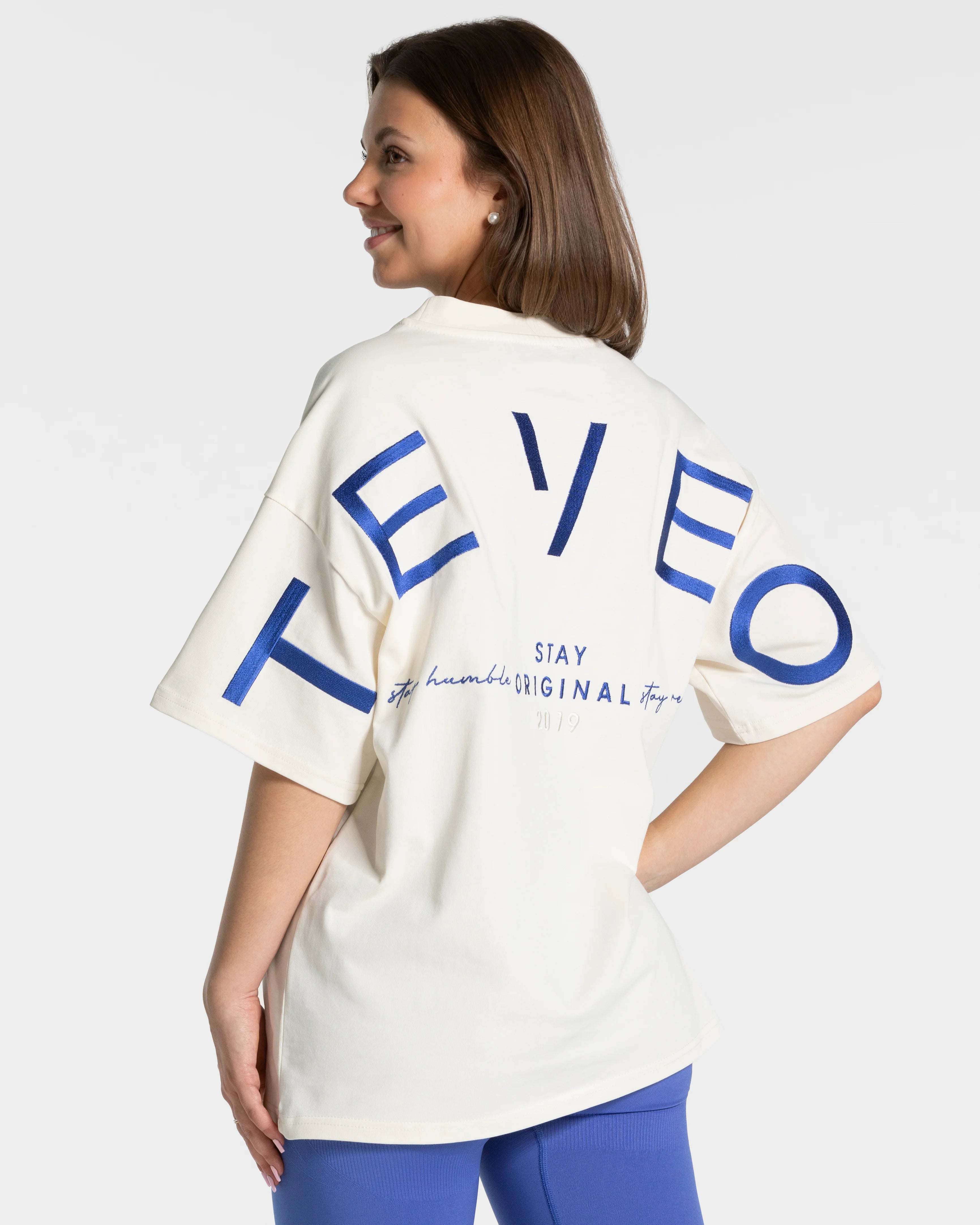 Teveo Signature Oversized T-Shirt ‘Off White’