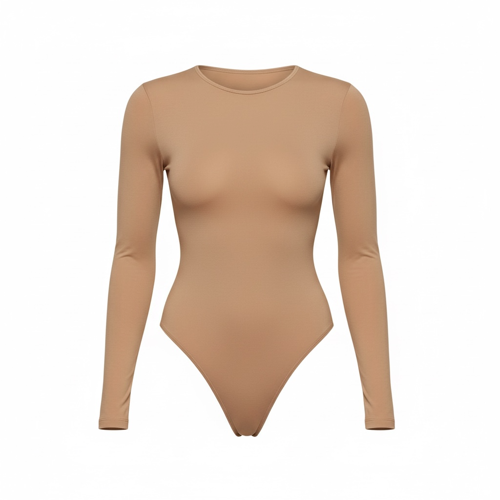 SKIMS LONG SLEEVE CREW NECK BODYSUIT