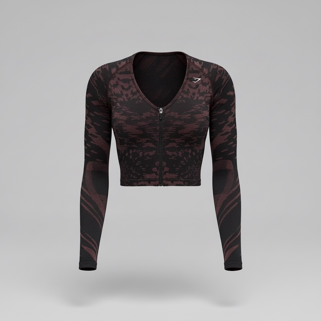 GYMSHARK ADAPT HOUNDSTOOTH JACKET