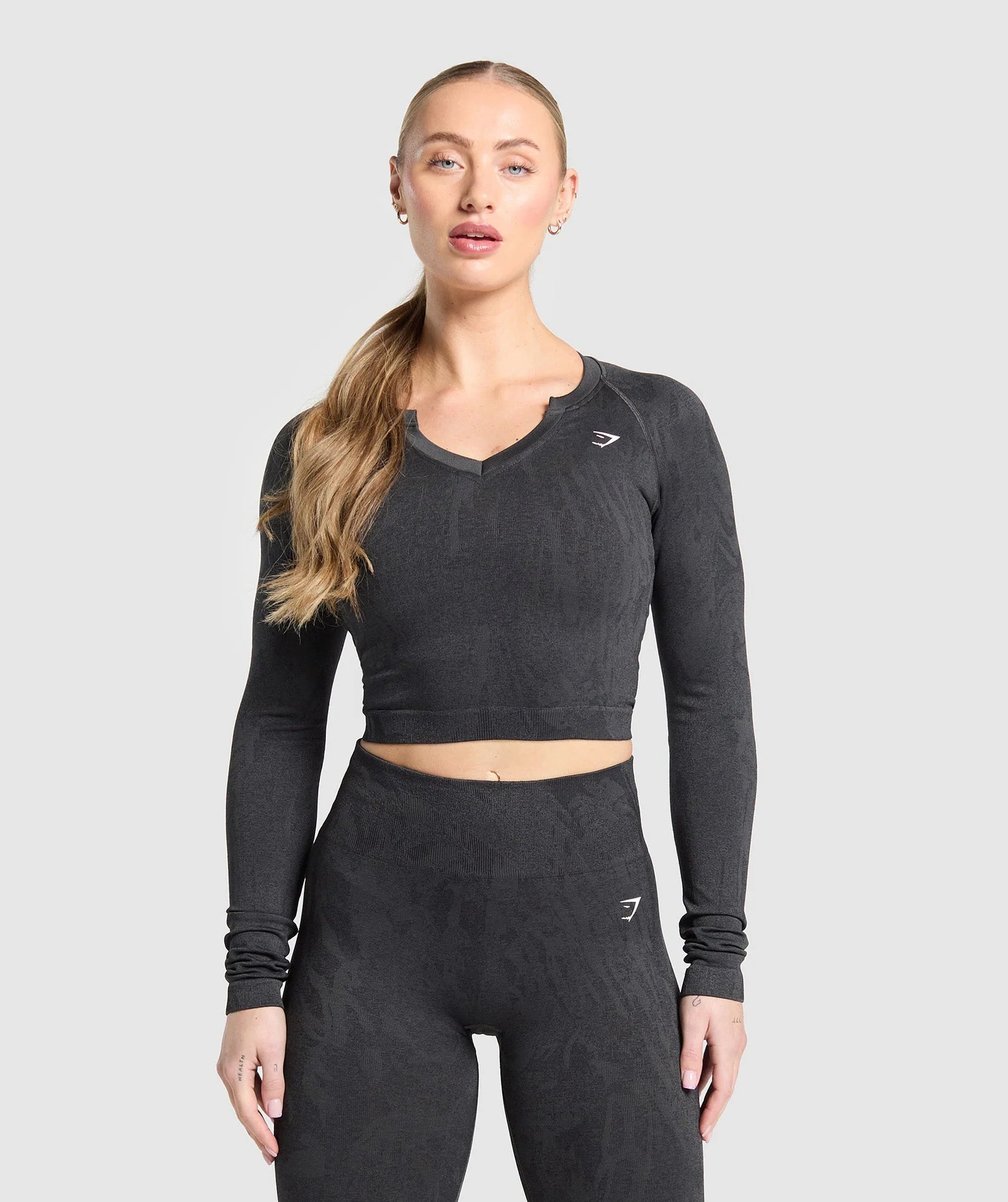 GYMSHARK ADAPT CAMO SEAMLESS LONG SLEEVE TOP