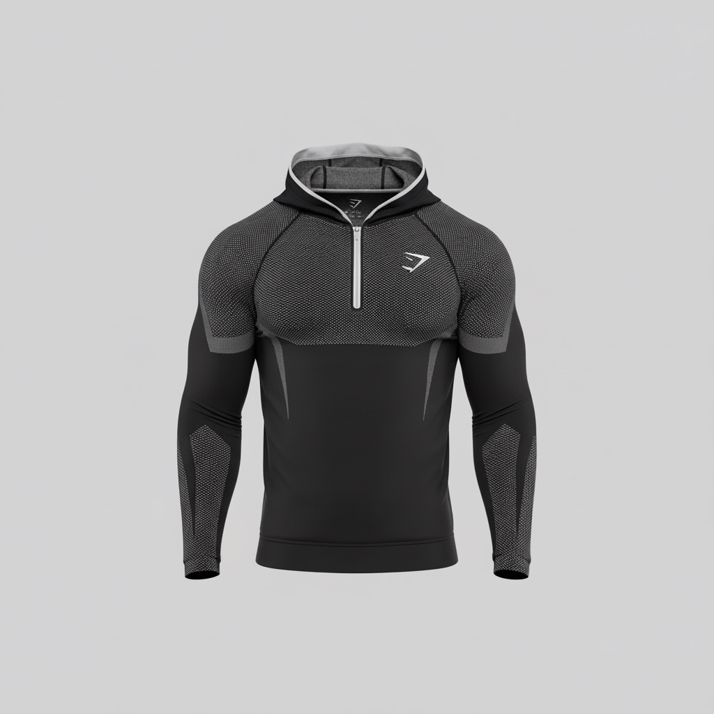 GYMSHARK ONYX 5.0 SEAMLESS HOODIE
