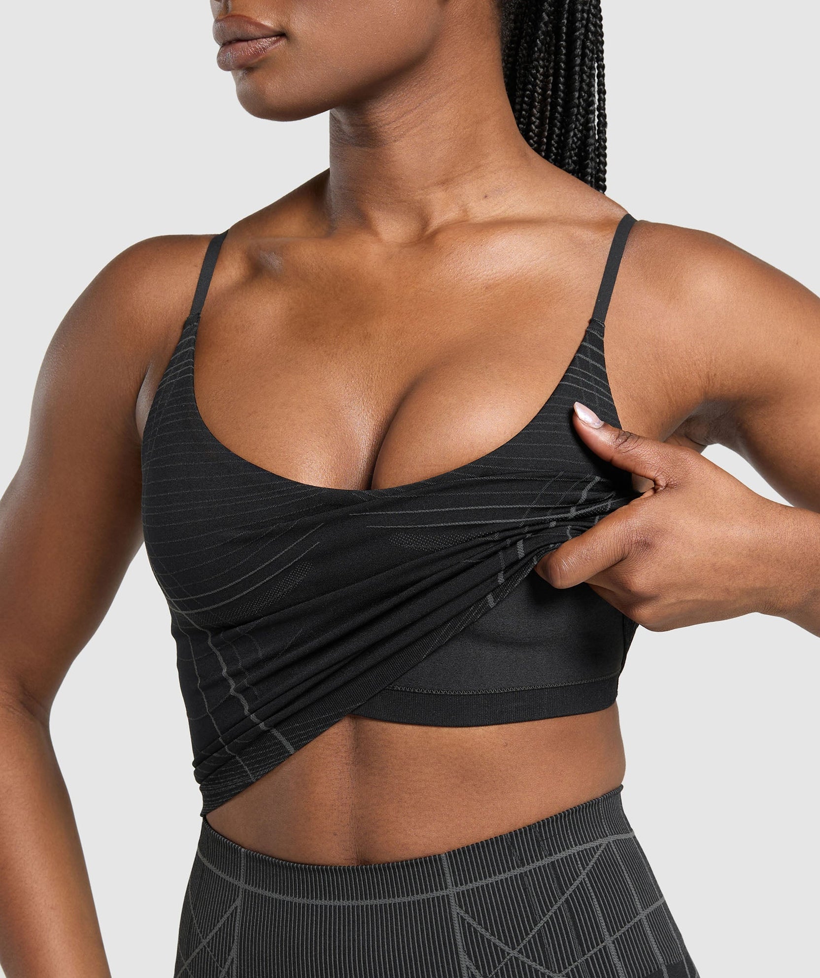 GYMSHARK APEX SEAMLESS MIDI TANK WITH SHELF