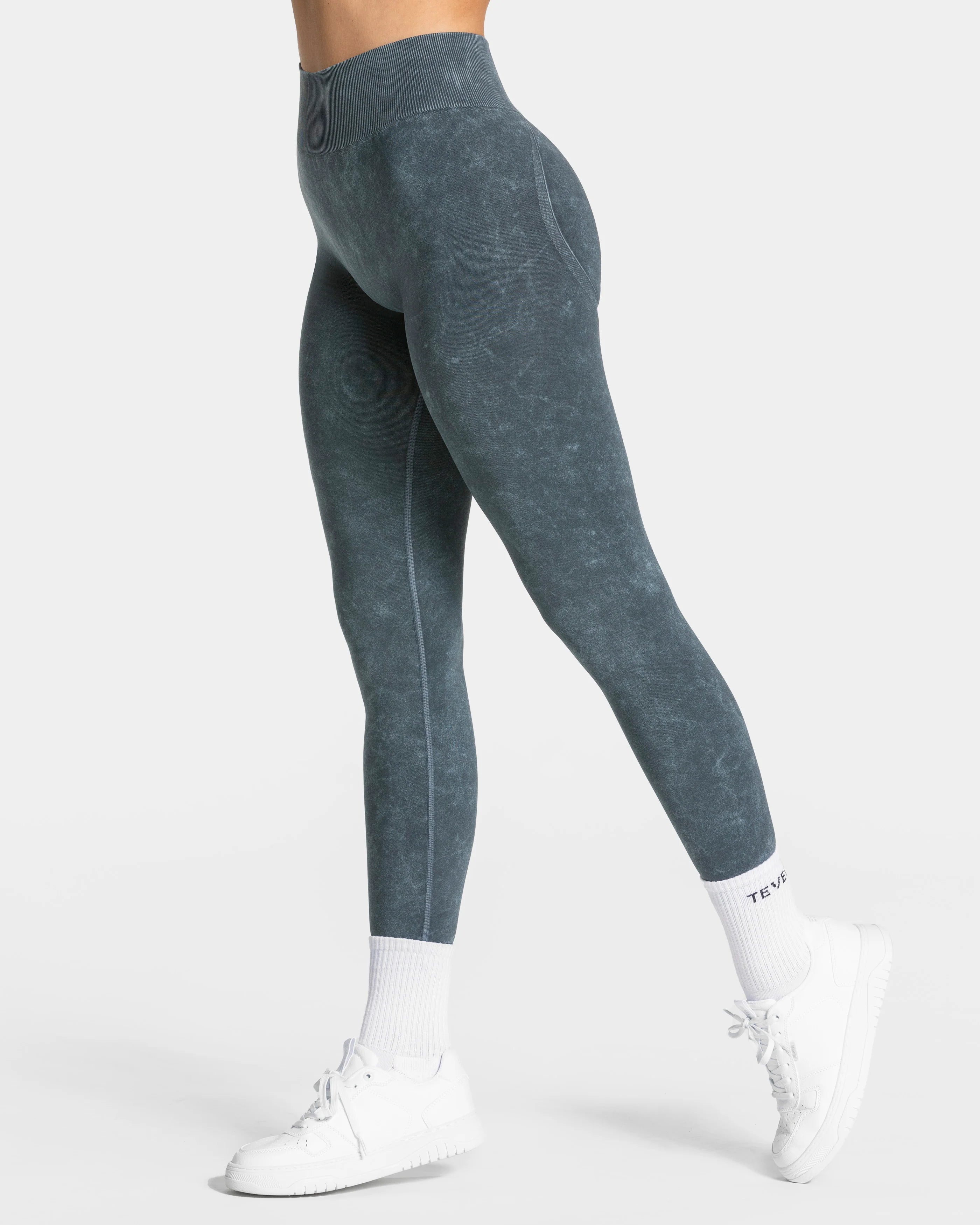 TEVEO Acid Covert Scrunch Leggings ‘Navy’