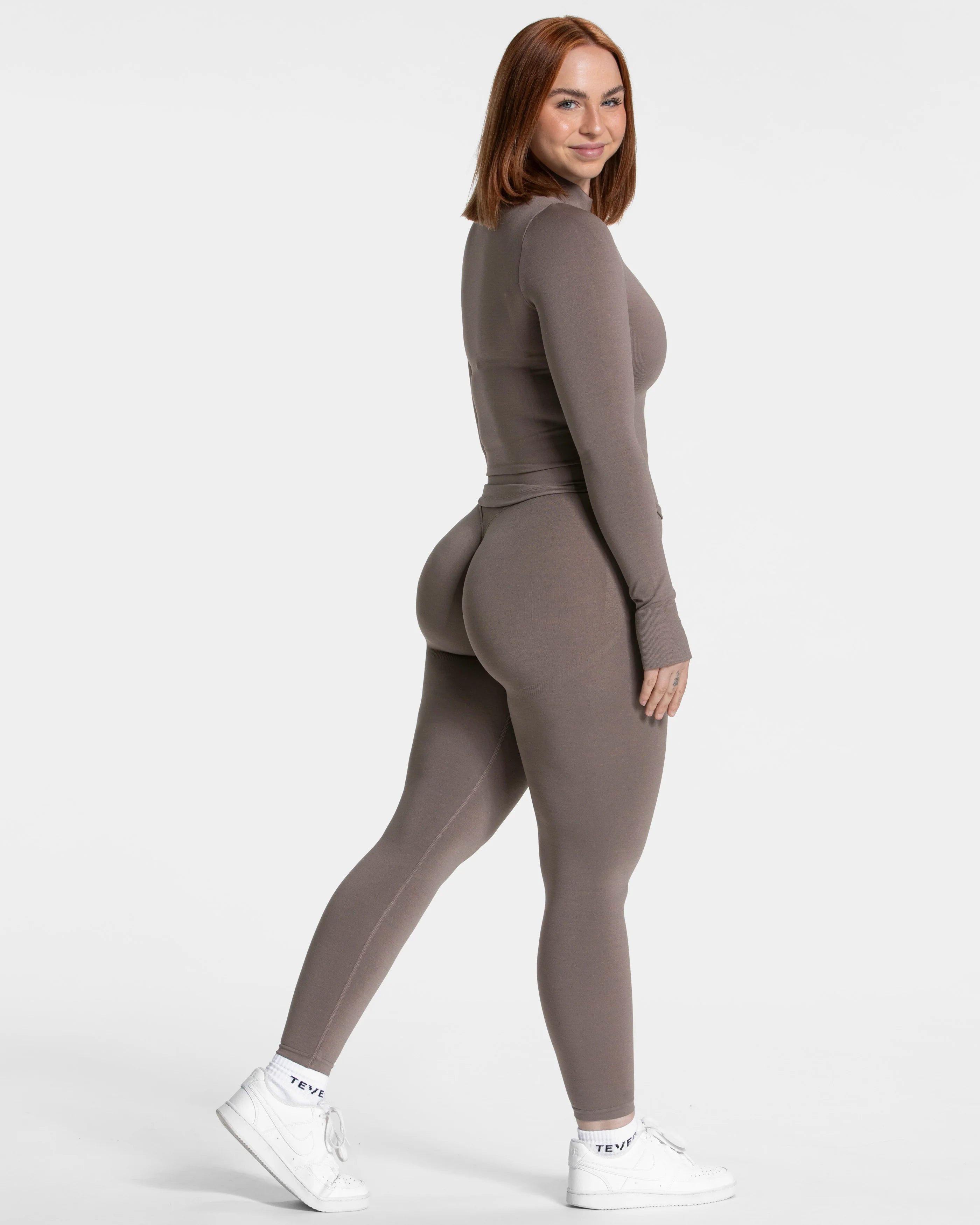 Teveo Femme Shaping Zip Jacket  ‘Mocha’