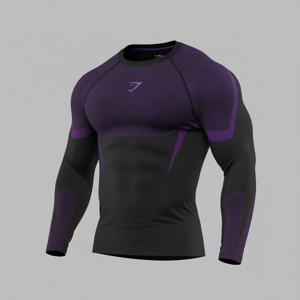 GYMSHARK ONYX 5.0 SEAMLESS LONG SLEEVE T-SHIRT
