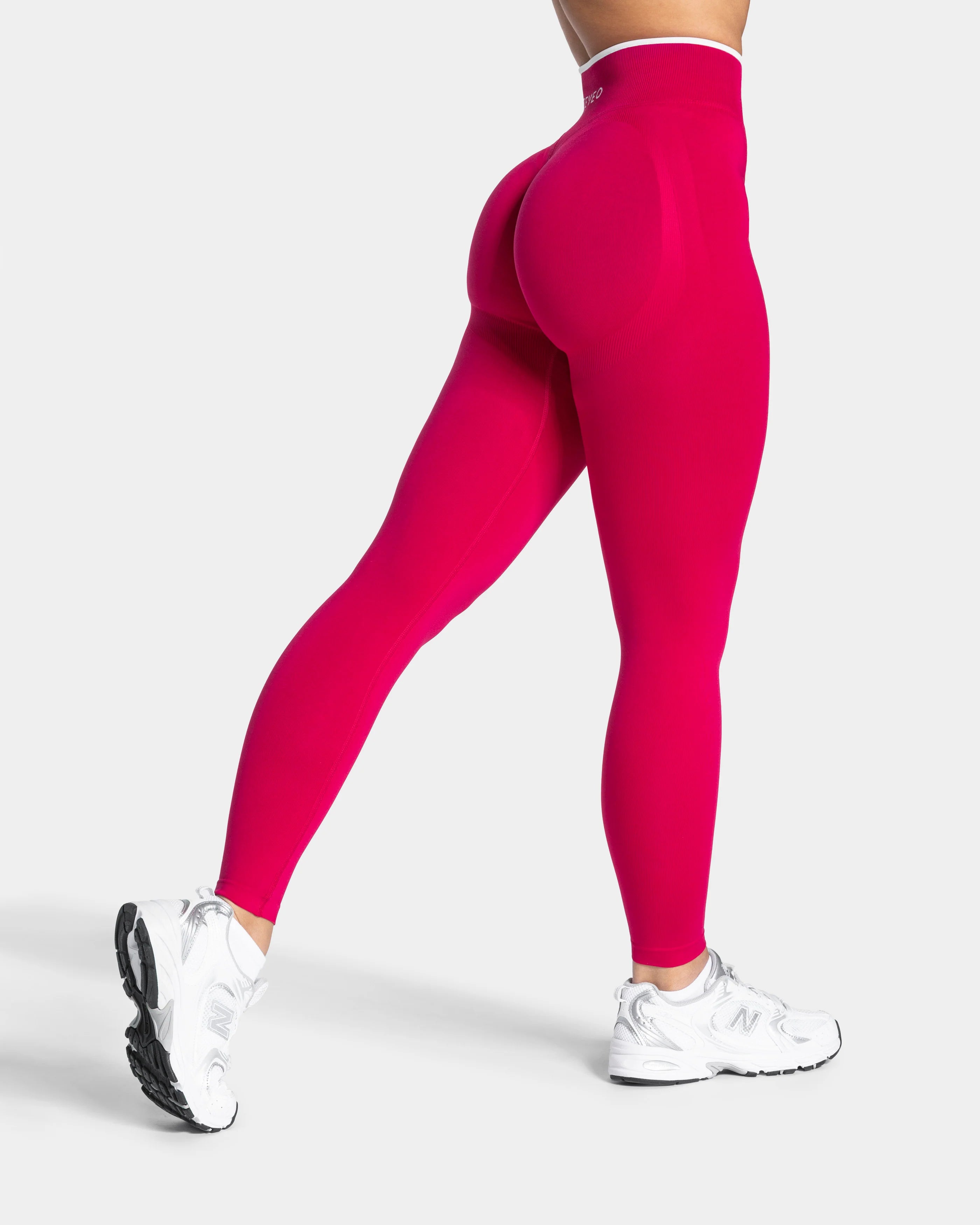 TEVEO Contrastline Sculpt Scrunch Leggings ‘Raspberry’