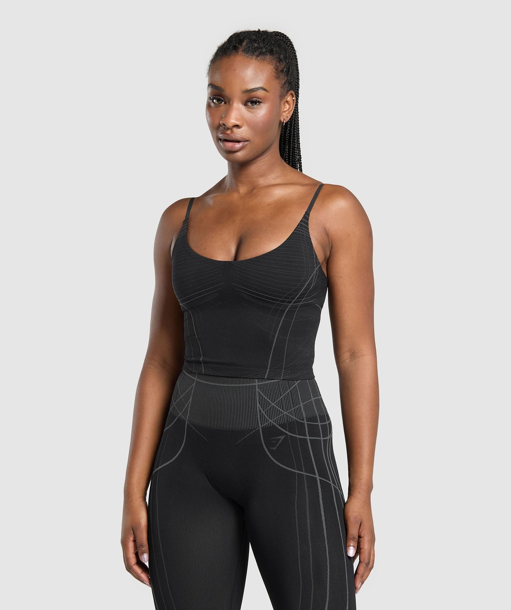GYMSHARK APEX SEAMLESS MIDI TANK WITH SHELF