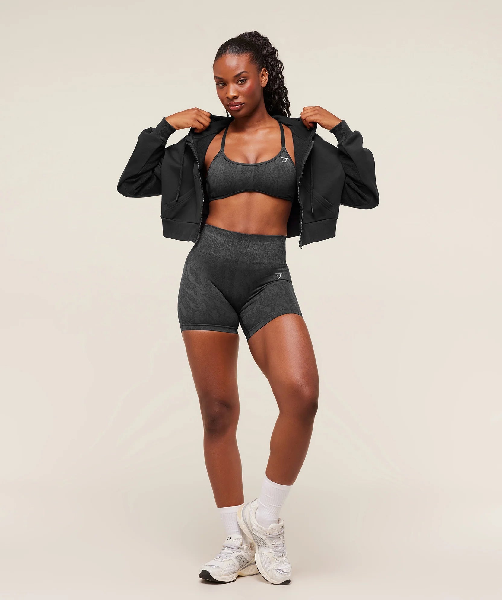 GYMSHARK POWER MIDI ZIP HOODIE