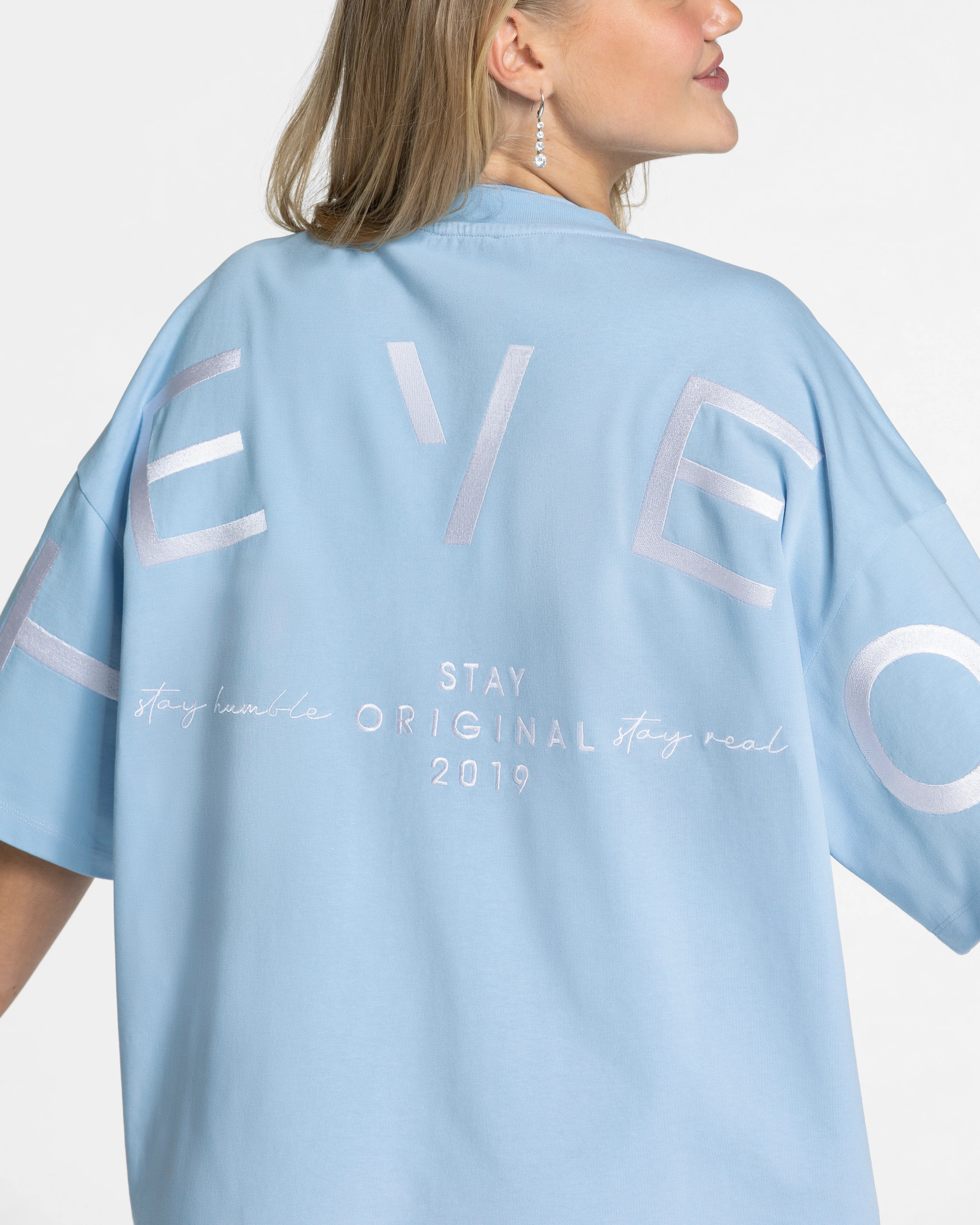 Teveo Signature Oversized T-Shirt ‘Ice blue’