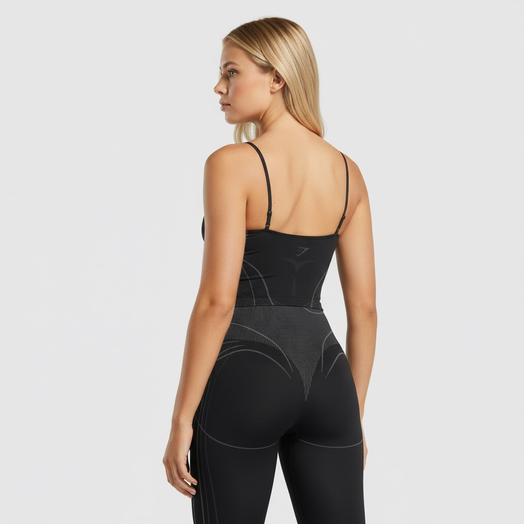 GYMSHARK APEX SEAMLESS MIDI TANK WITH SHELF