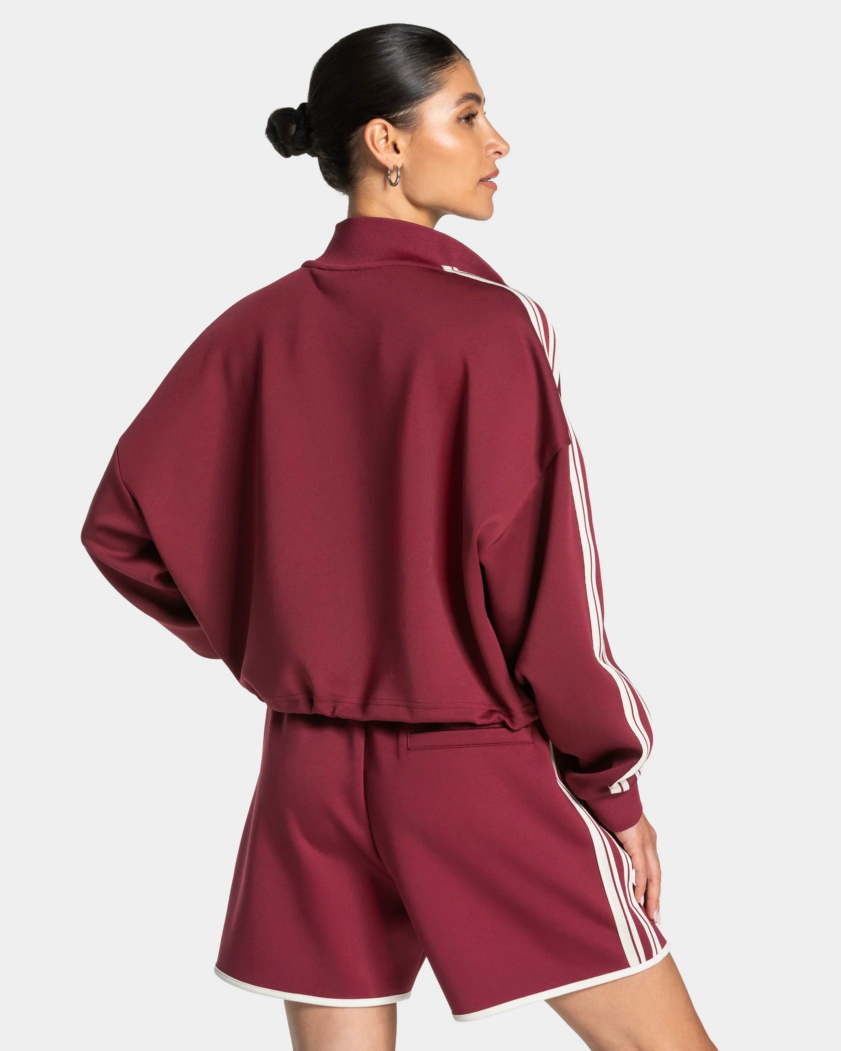 Teveo Club Cropped Zip Jacket ‘Burgundy’