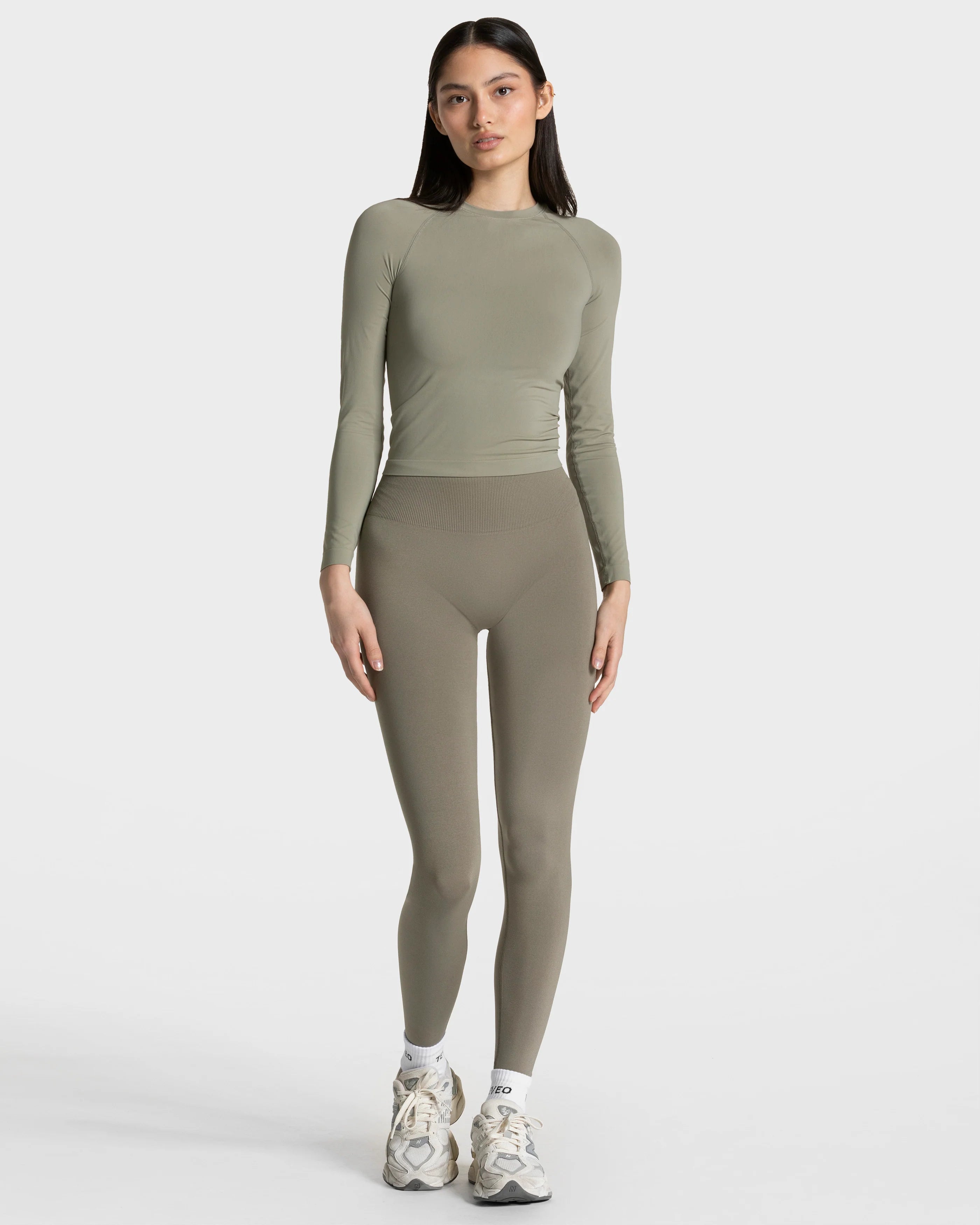 TEVEO Timeless Pro Covert Scrunch Leggings ‘Khaki’