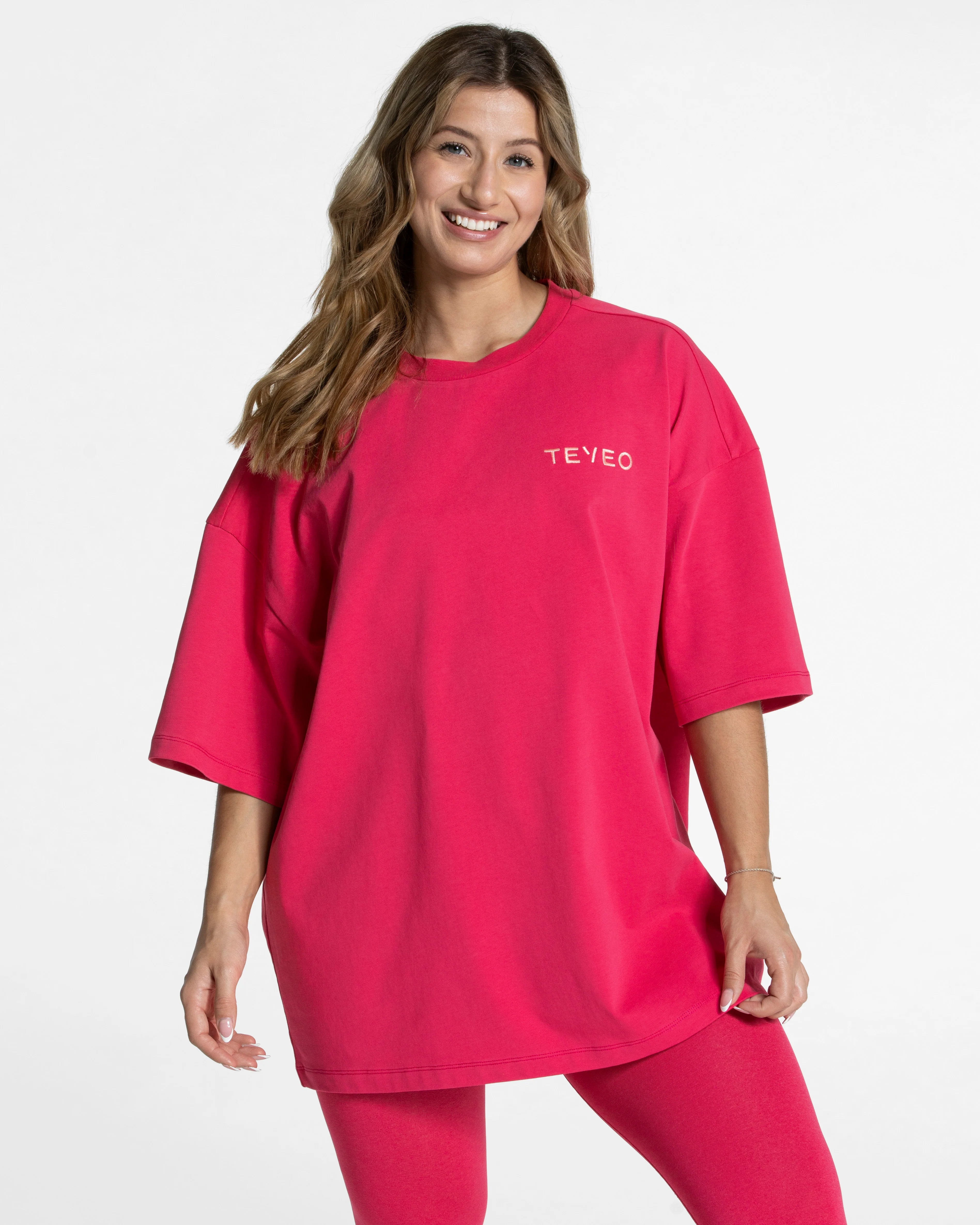 Teveo Signature Oversized T-Shirt ‘Berry’