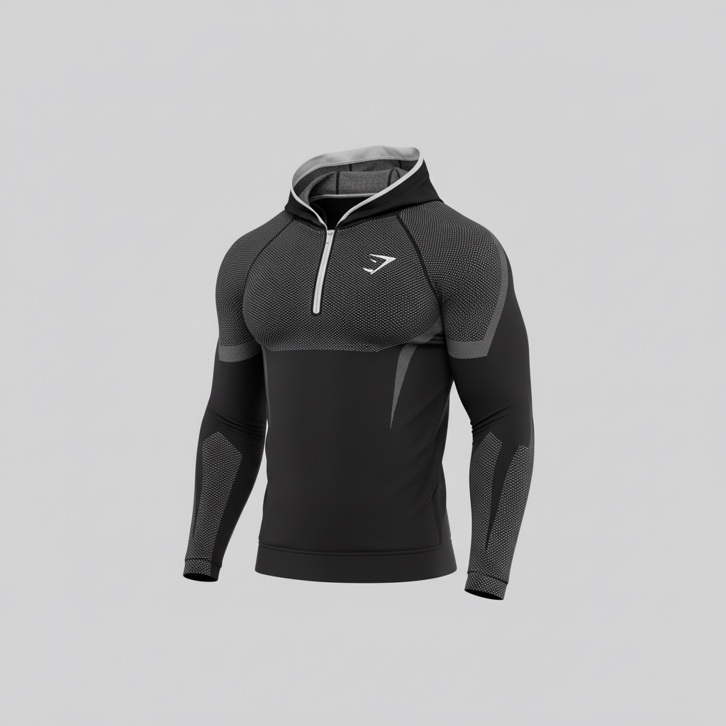 GYMSHARK ONYX 5.0 SEAMLESS HOODIE
