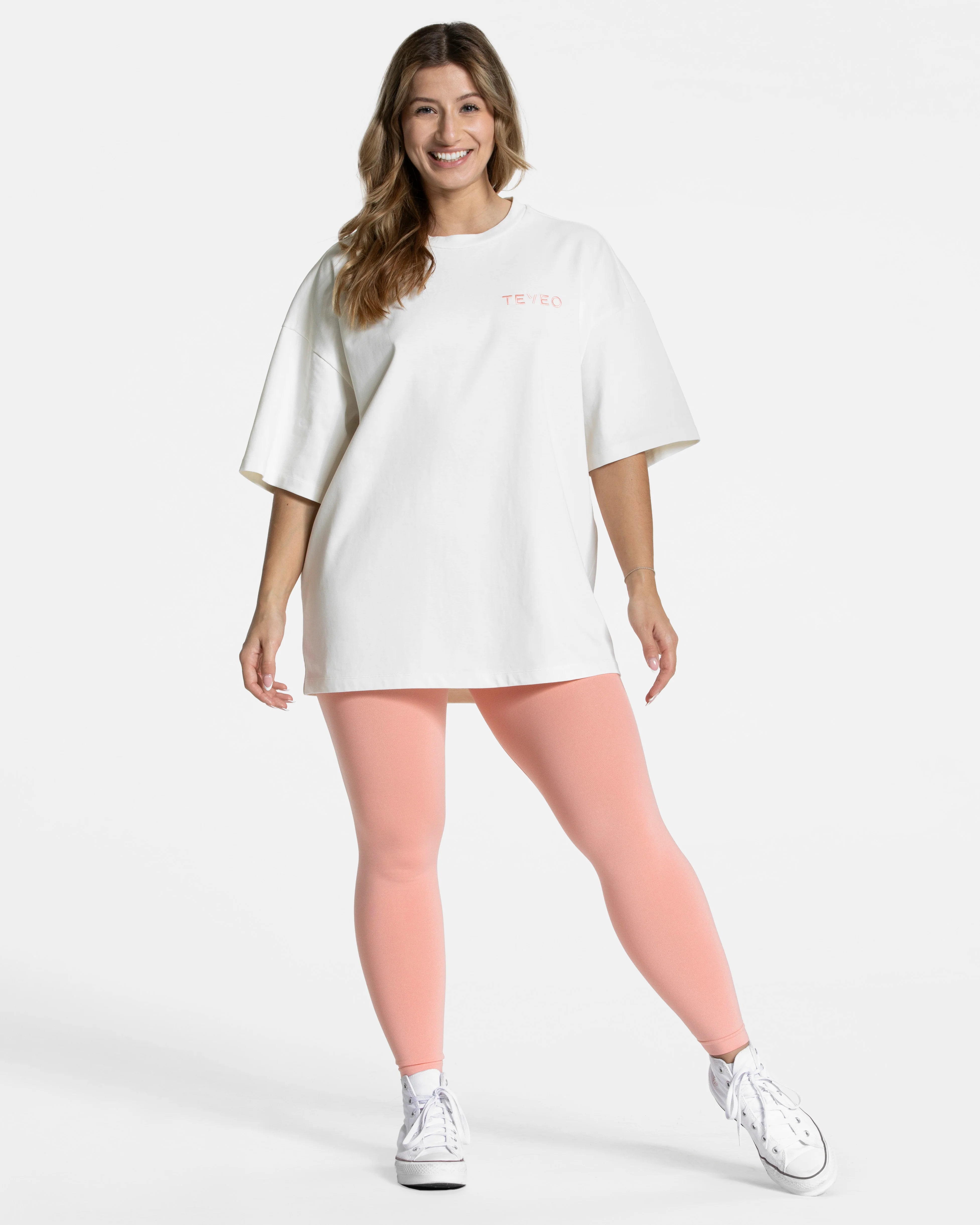 Teveo Signature Oversized T-Shirt ‘Peach’