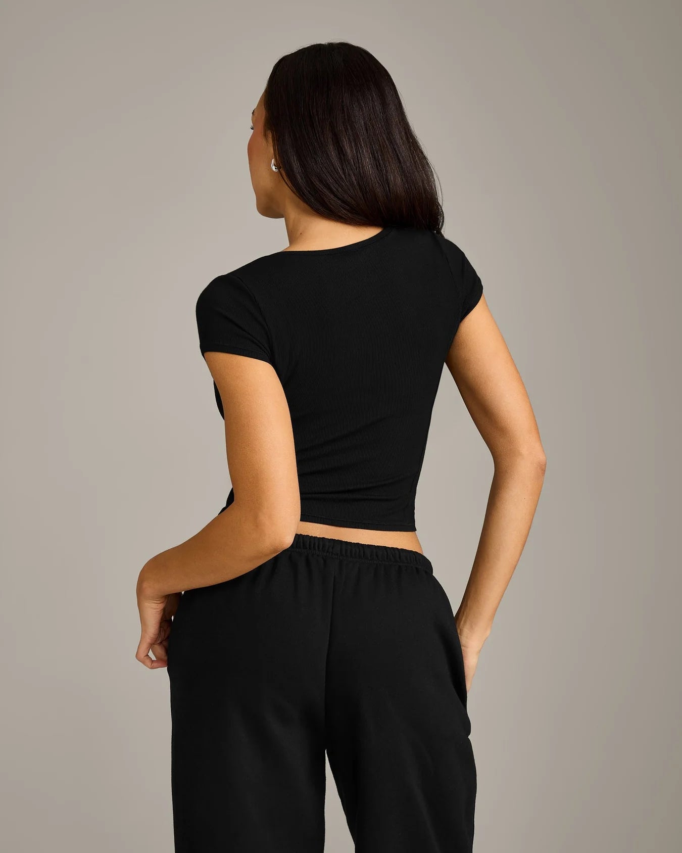 ONER ACTIVE MELLOW™ RIB MID SHORT SLEEVE CARDIGAN