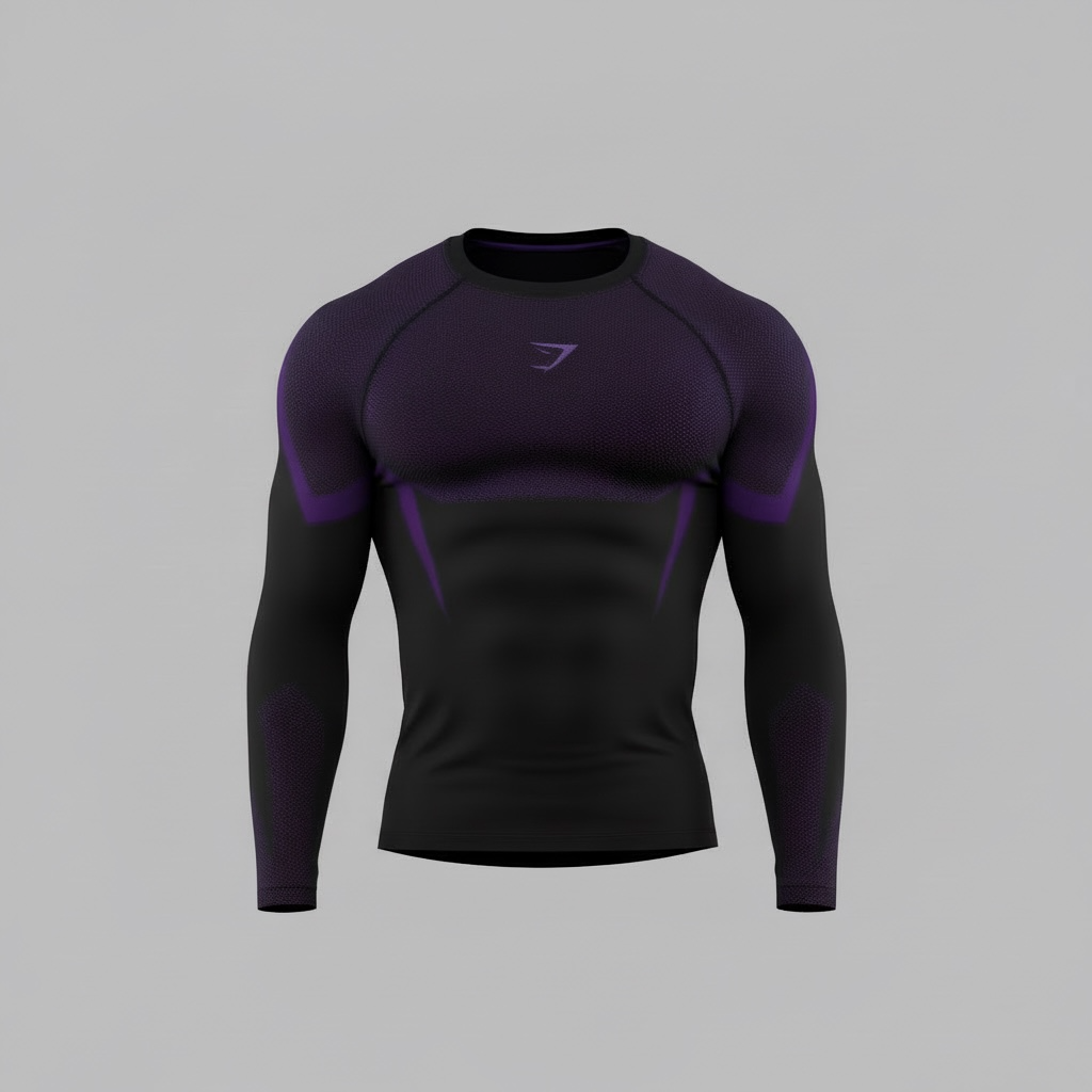 GYMSHARK ONYX 5.0 SEAMLESS LONG SLEEVE T-SHIRT