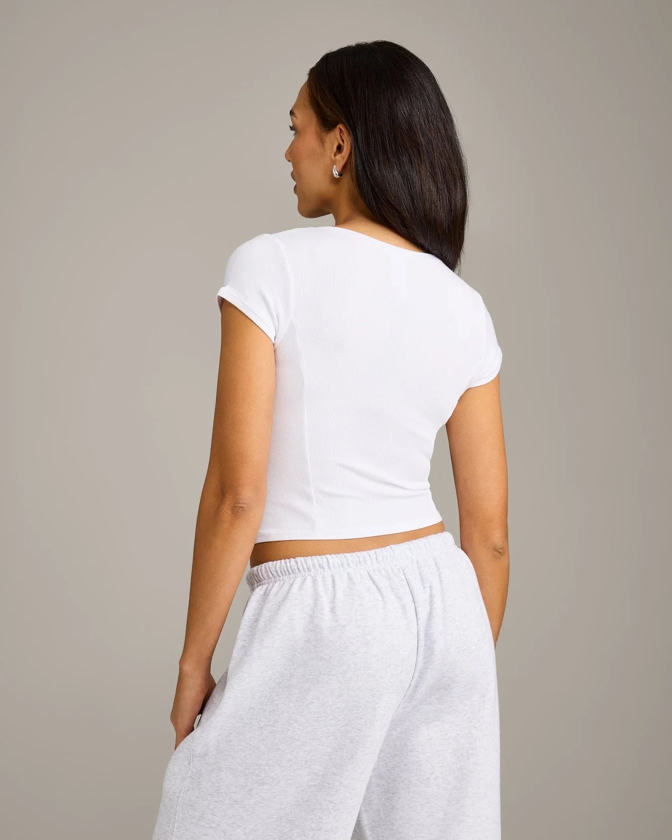 ONER ACTIVE MELLOW™ RIB MID SHORT SLEEVE CARDIGAN
