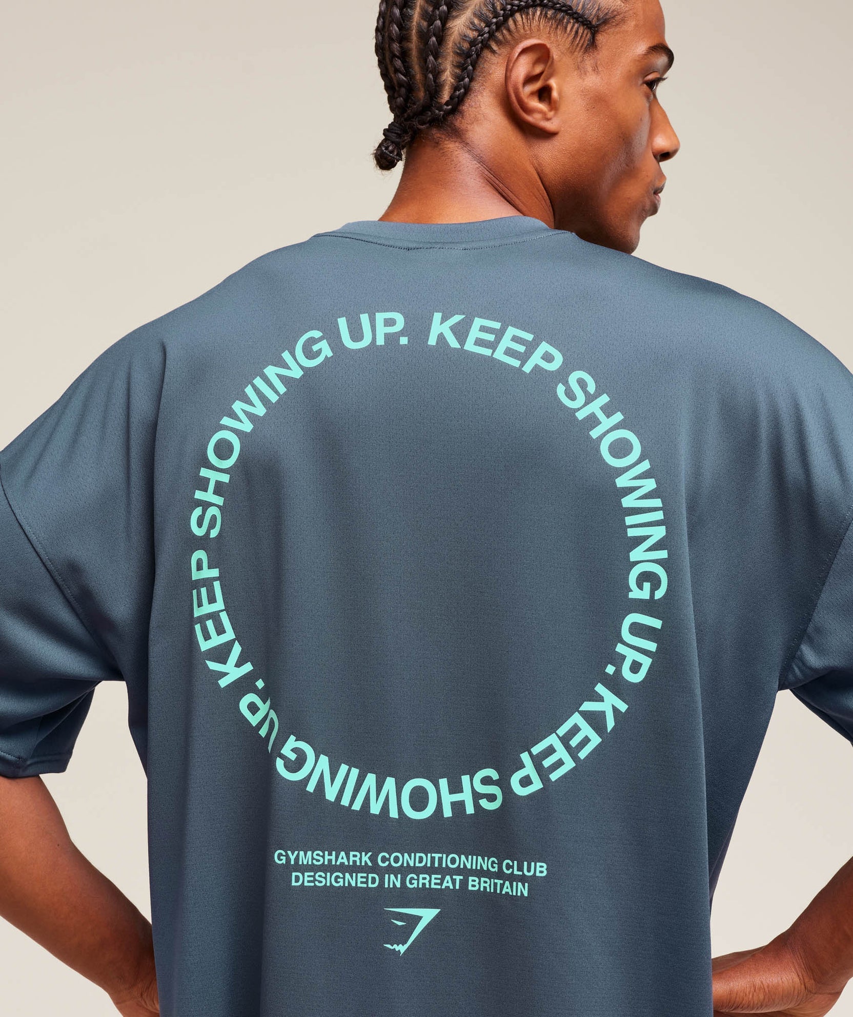 GYMSHARK KEEP SHOWING UP T-SHIRT