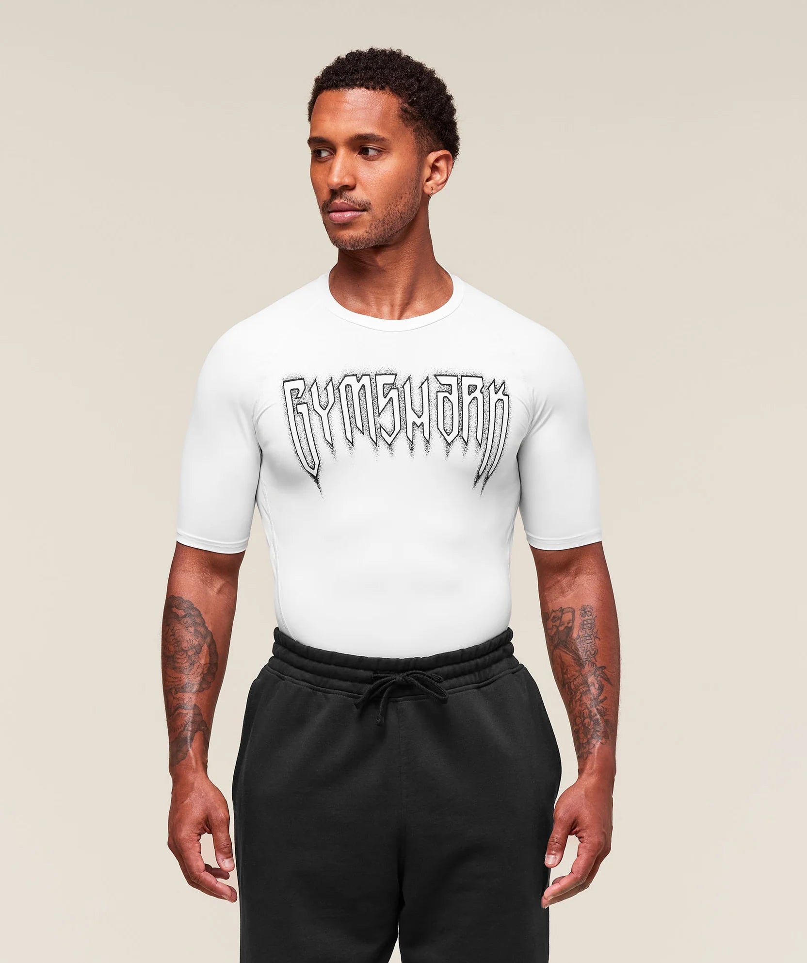 GYMSHARK GRUNGE BASELAYER T-SHIRT