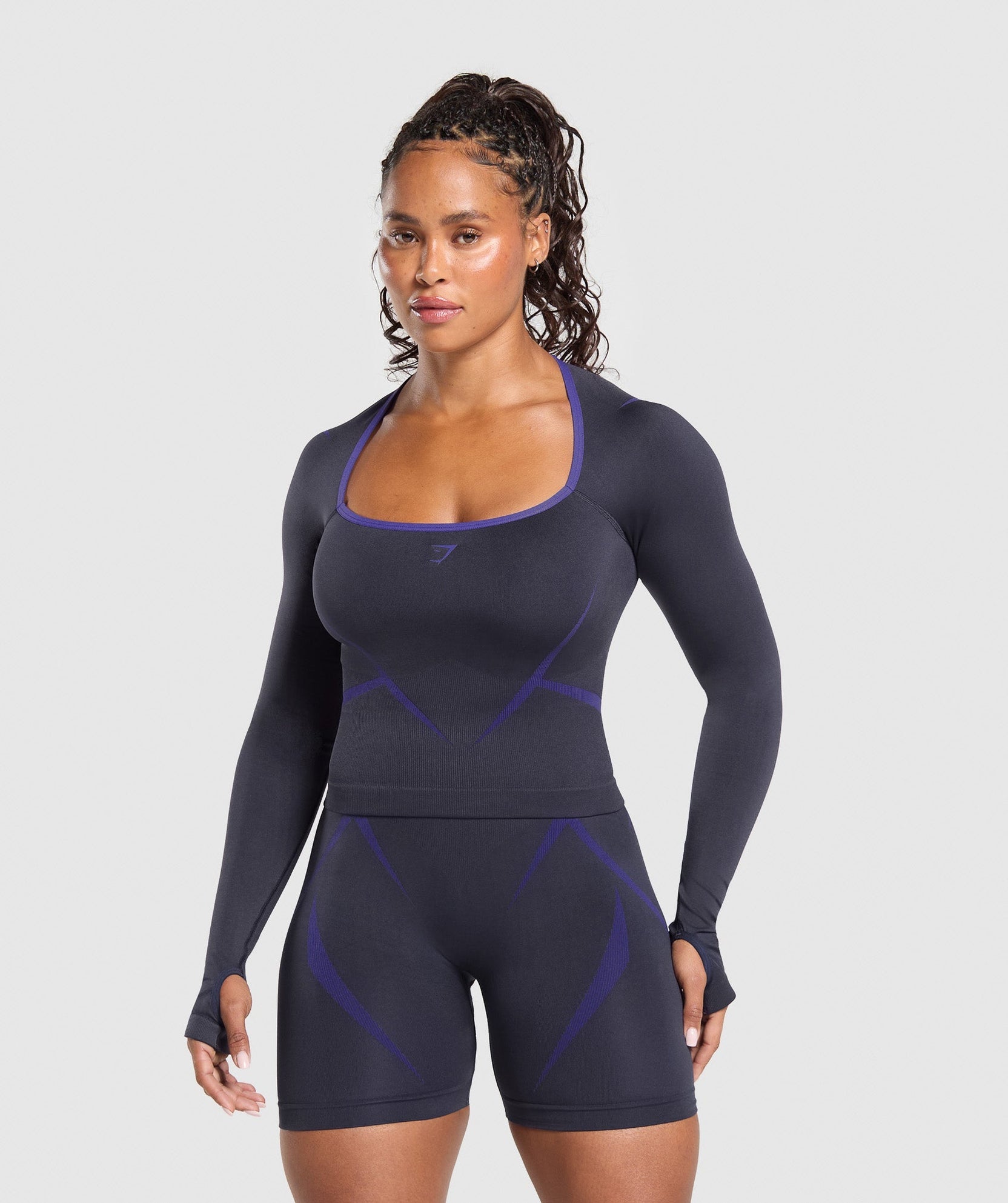 GYMSHARK APEX LIFT SEAMLESS LONG SLEEVE CROP TOP