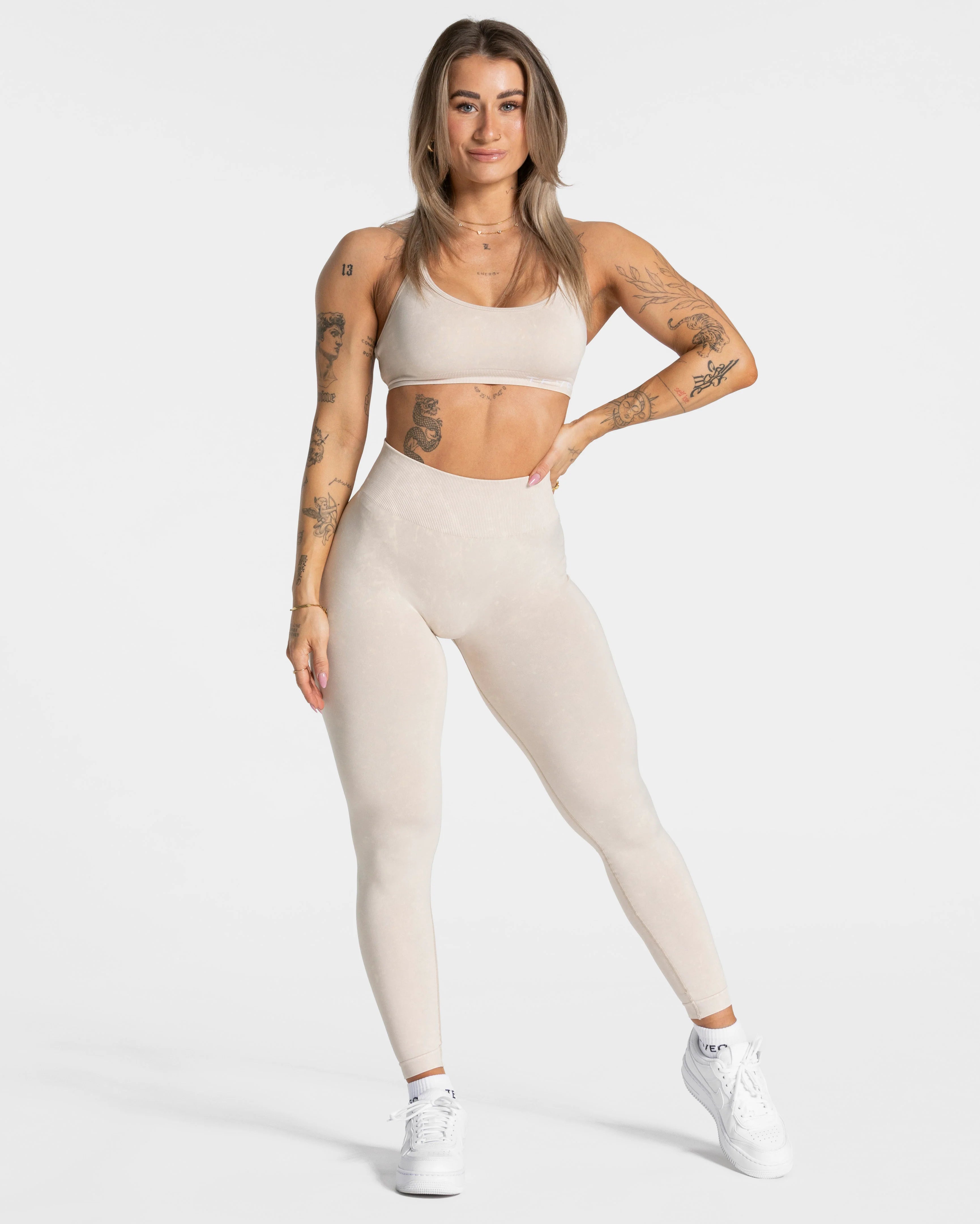 TEVEO Acid Covert Scrunch Leggings ‘‘Sand’