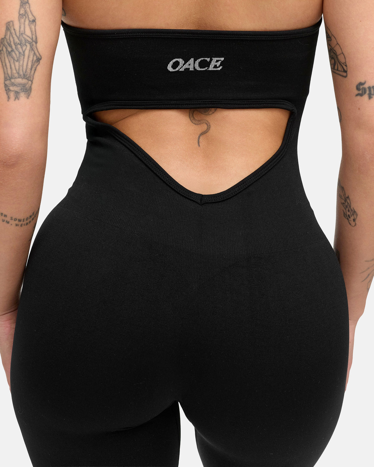Oace Toned Halter Onesie Bodysuit (Long)