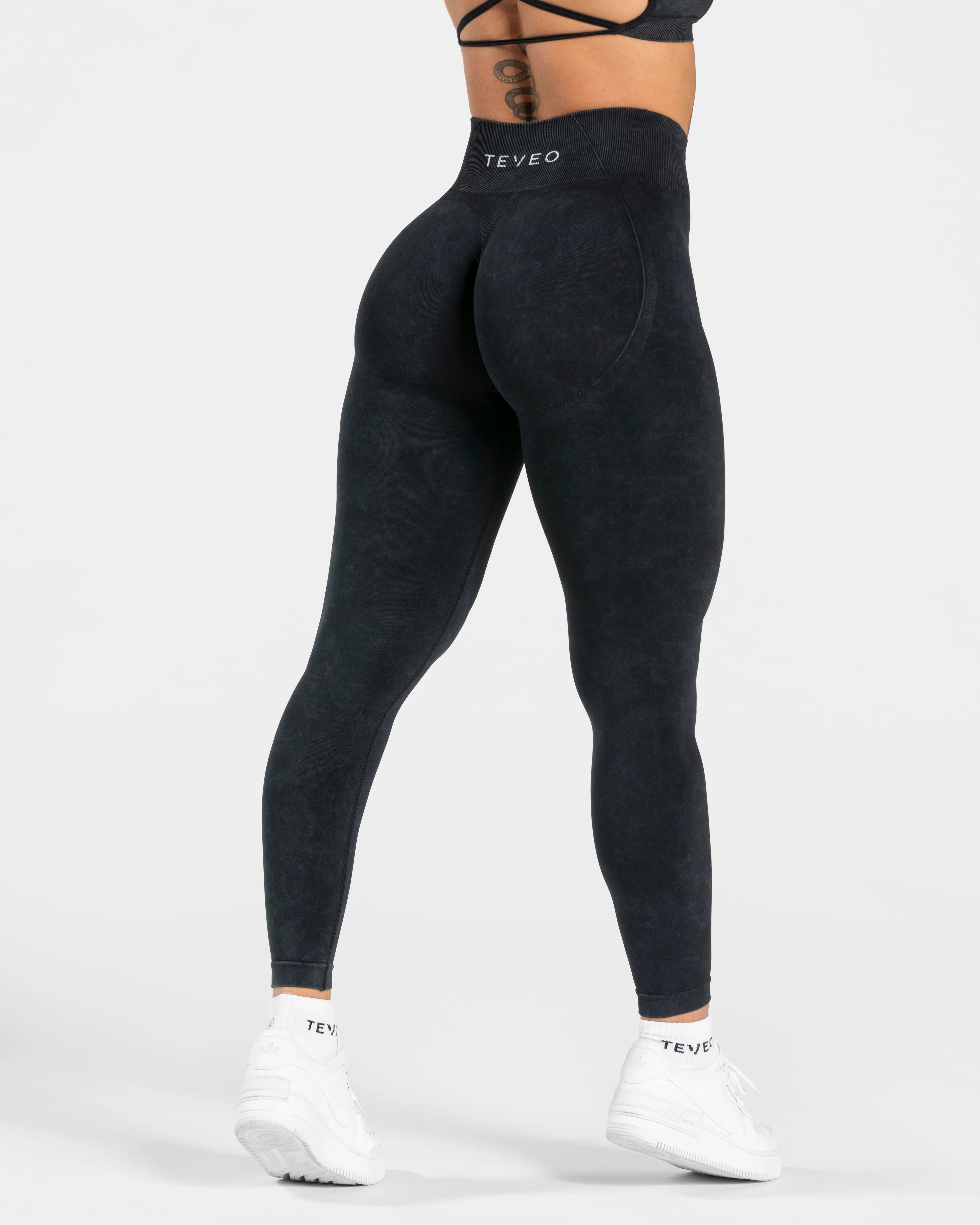 TEVEO Acid Covert Scrunch Leggings ‘Black’