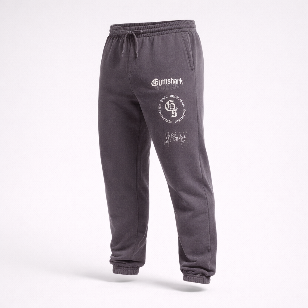 GYMSHARK DISTRESSED GRAPHIC JOGGERS