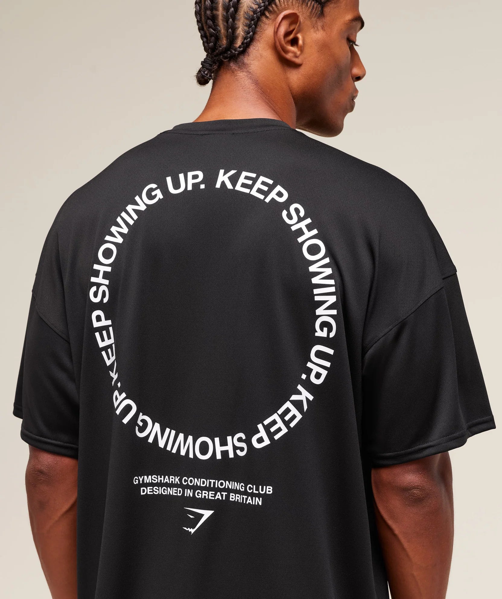 GYMSHARK KEEP SHOWING UP T-SHIRT