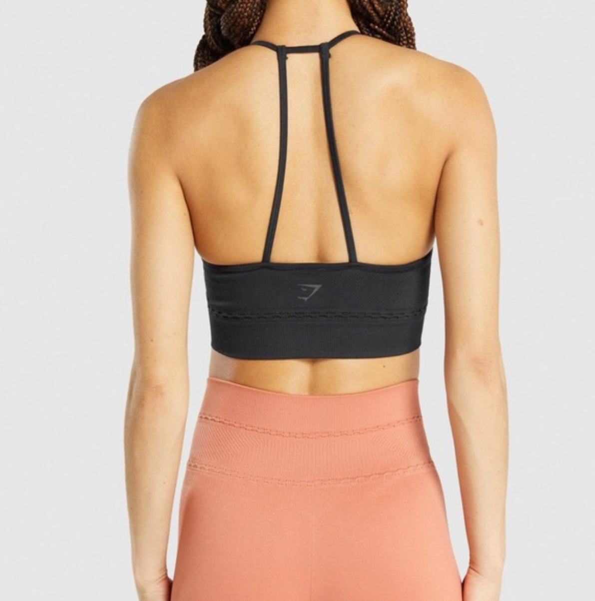 GYMSHARK STUDIO SEAMLESS SPORTS BRA BLACK