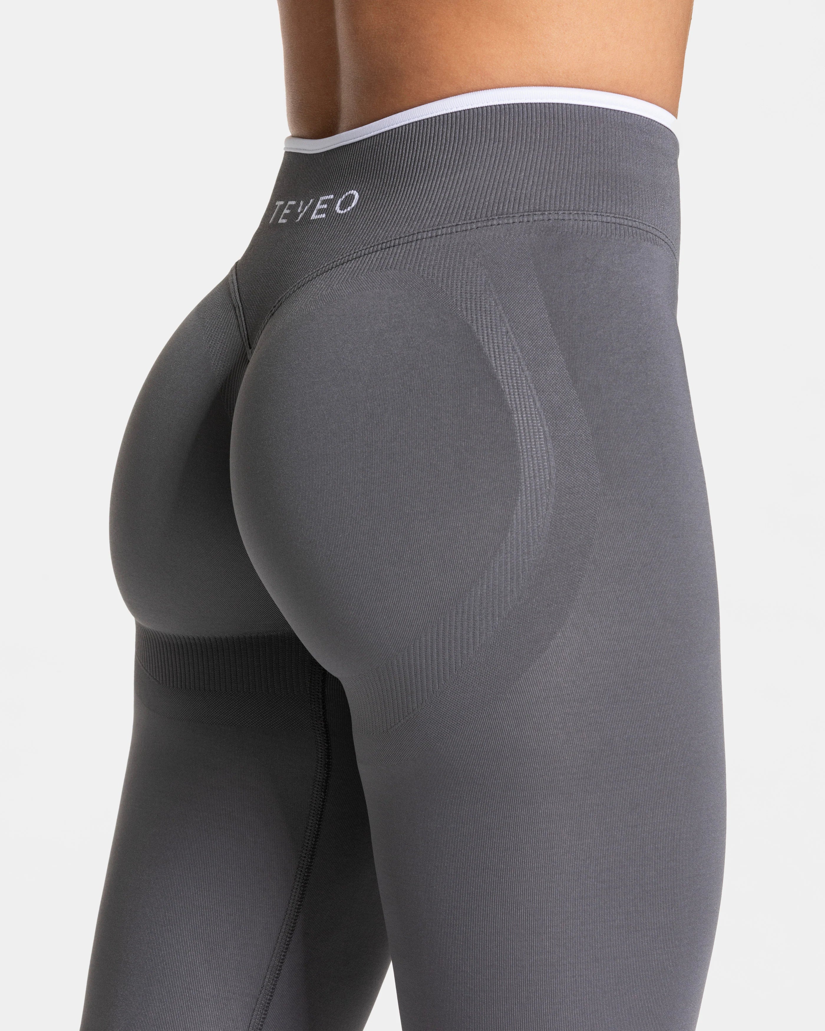 TEVEO Contrastline Sculpt Scrunch Leggings ‘Graphite’