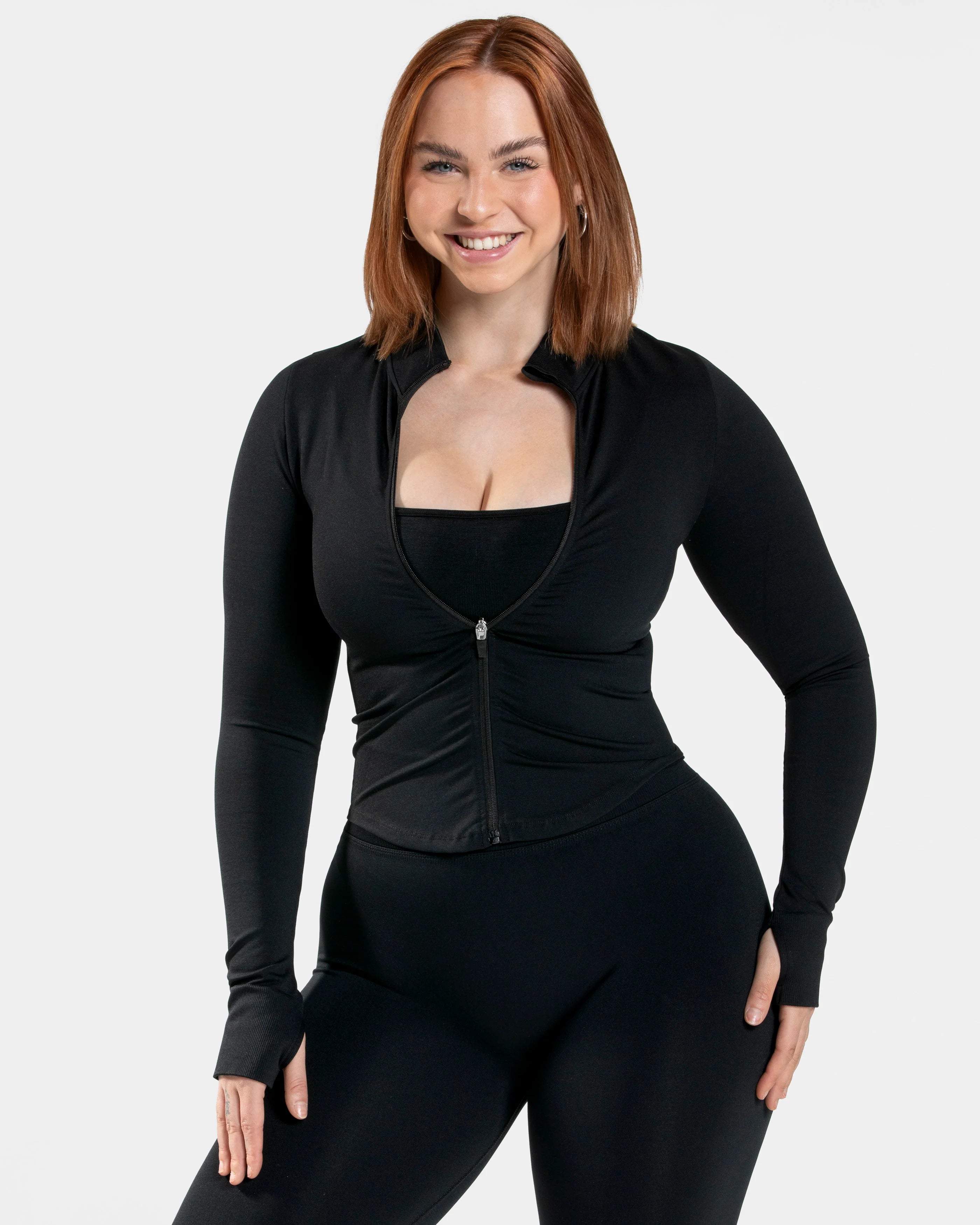 Teveo Femme Shaping Zip Jacket  ‘Black’