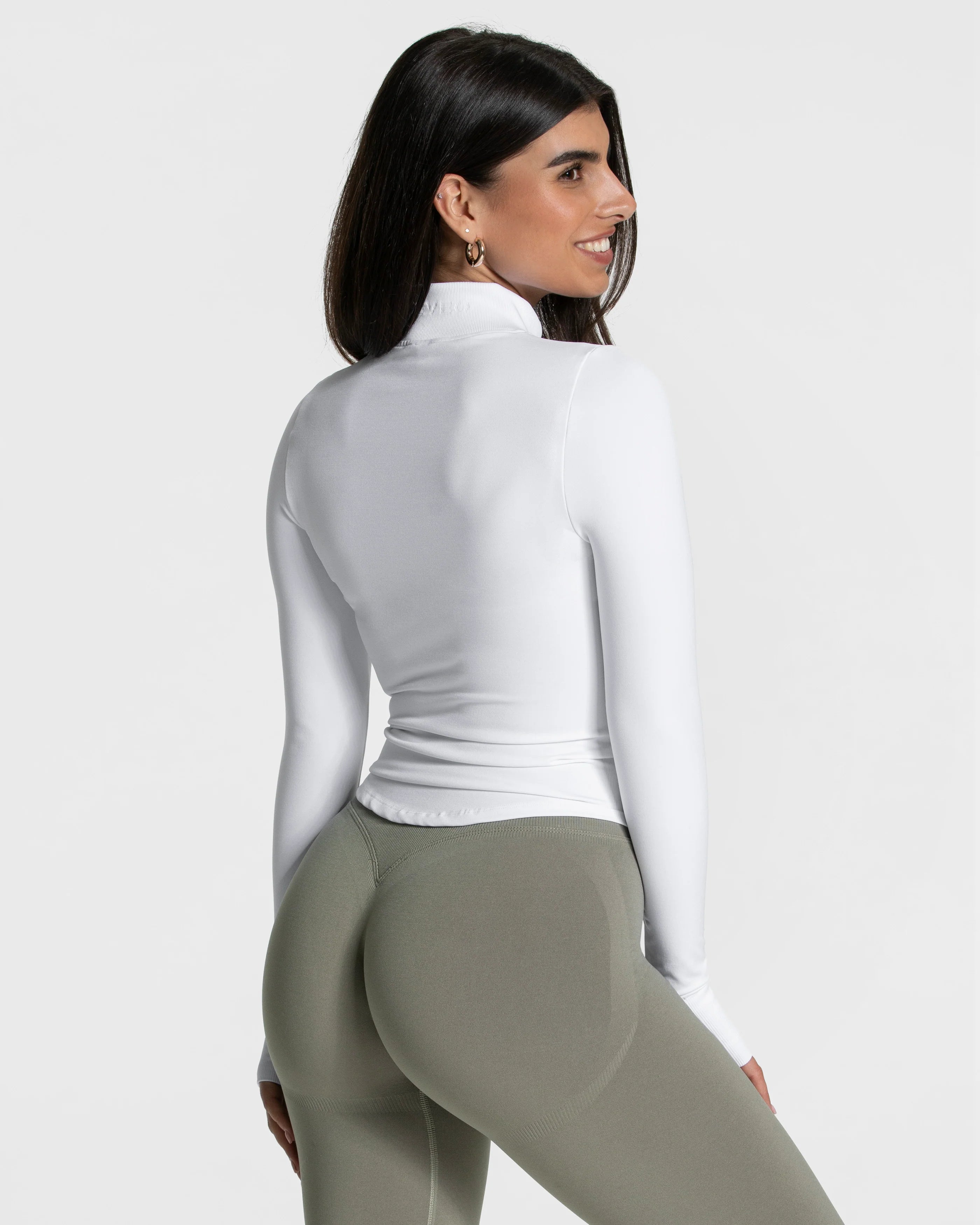 Teveo Femme Shaping Zip Jacket  ‘White’