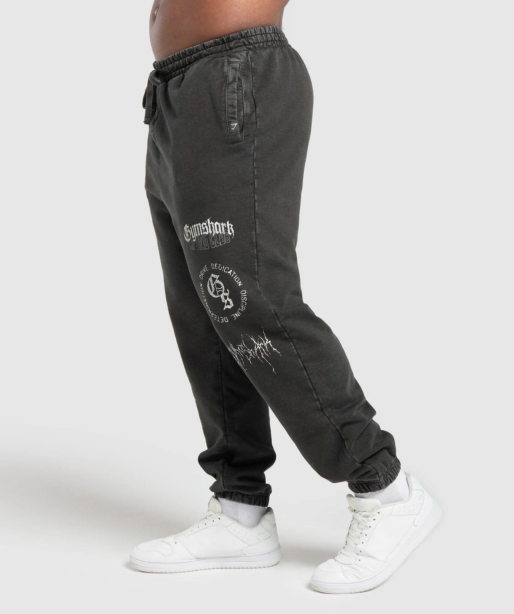 GYMSHARK DISTRESSED GRAPHIC JOGGERS