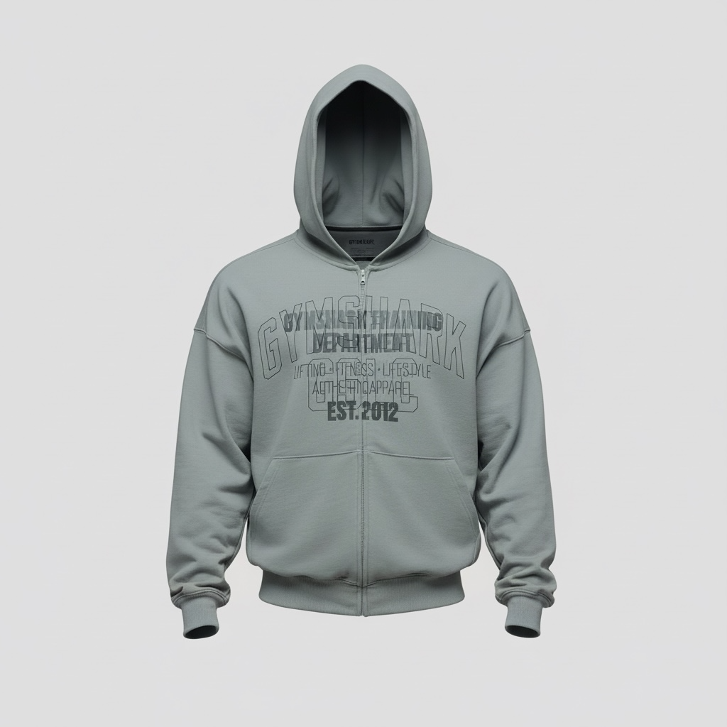 GYMSHARK AUTHENTIC APPAREL ZIP UP HOODIE