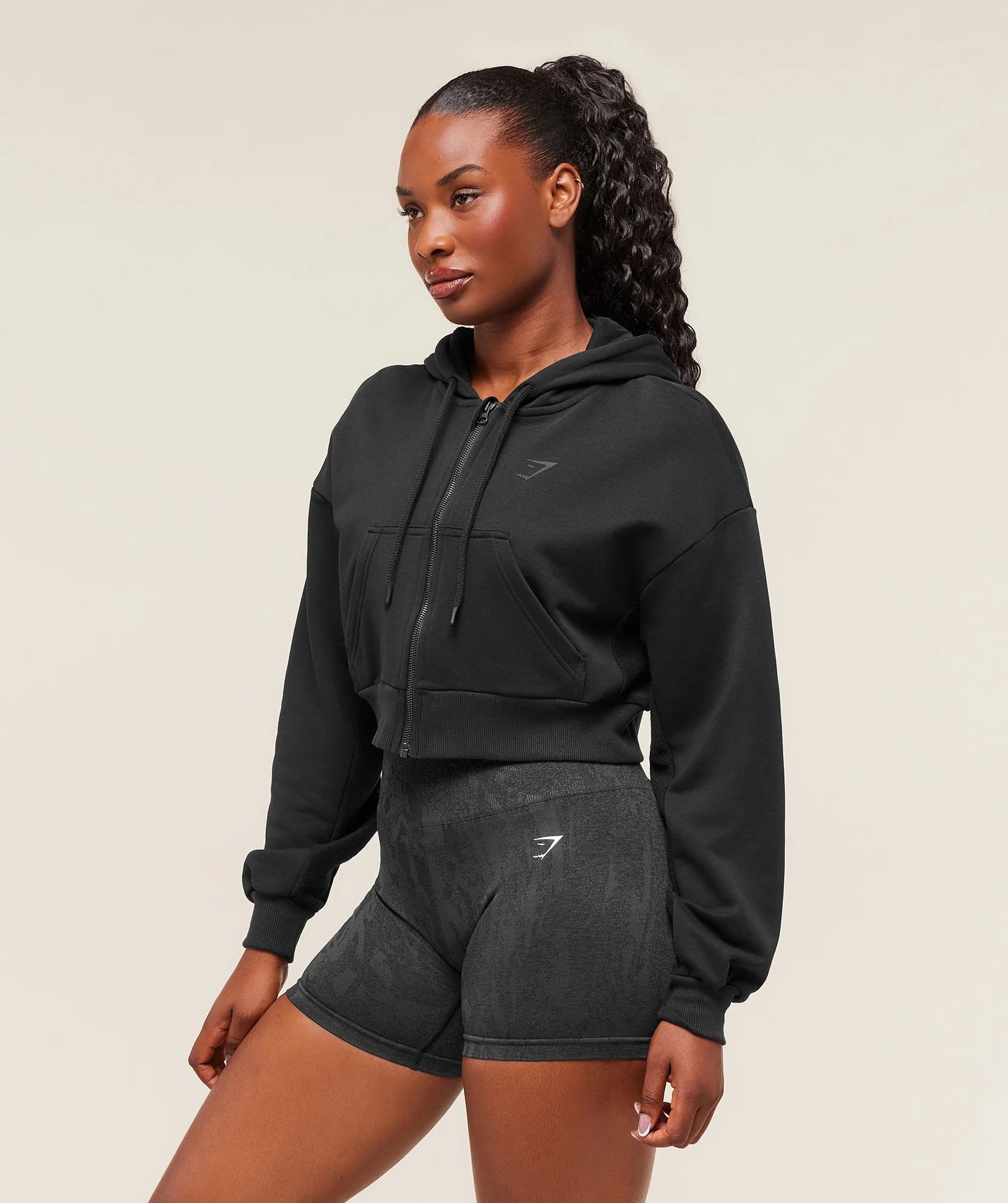 GYMSHARK POWER MIDI ZIP HOODIE