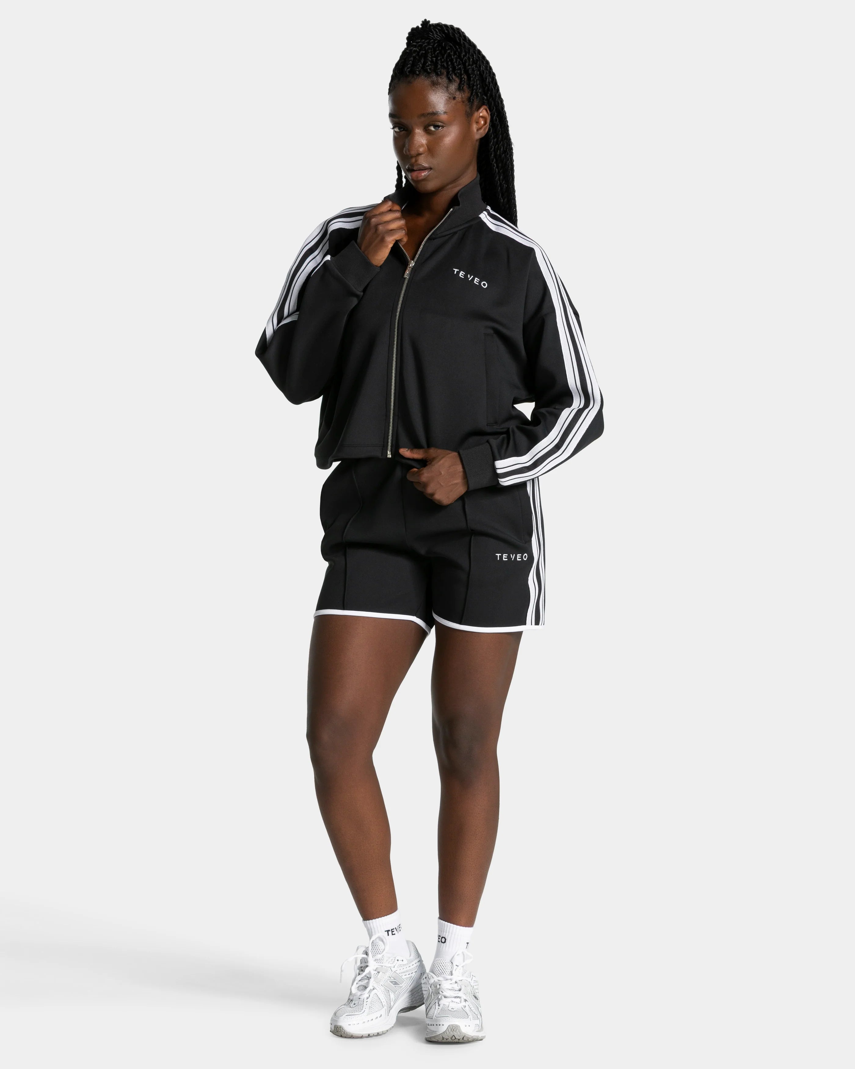 Teveo Club Cropped Zip Jacket ‘Black’