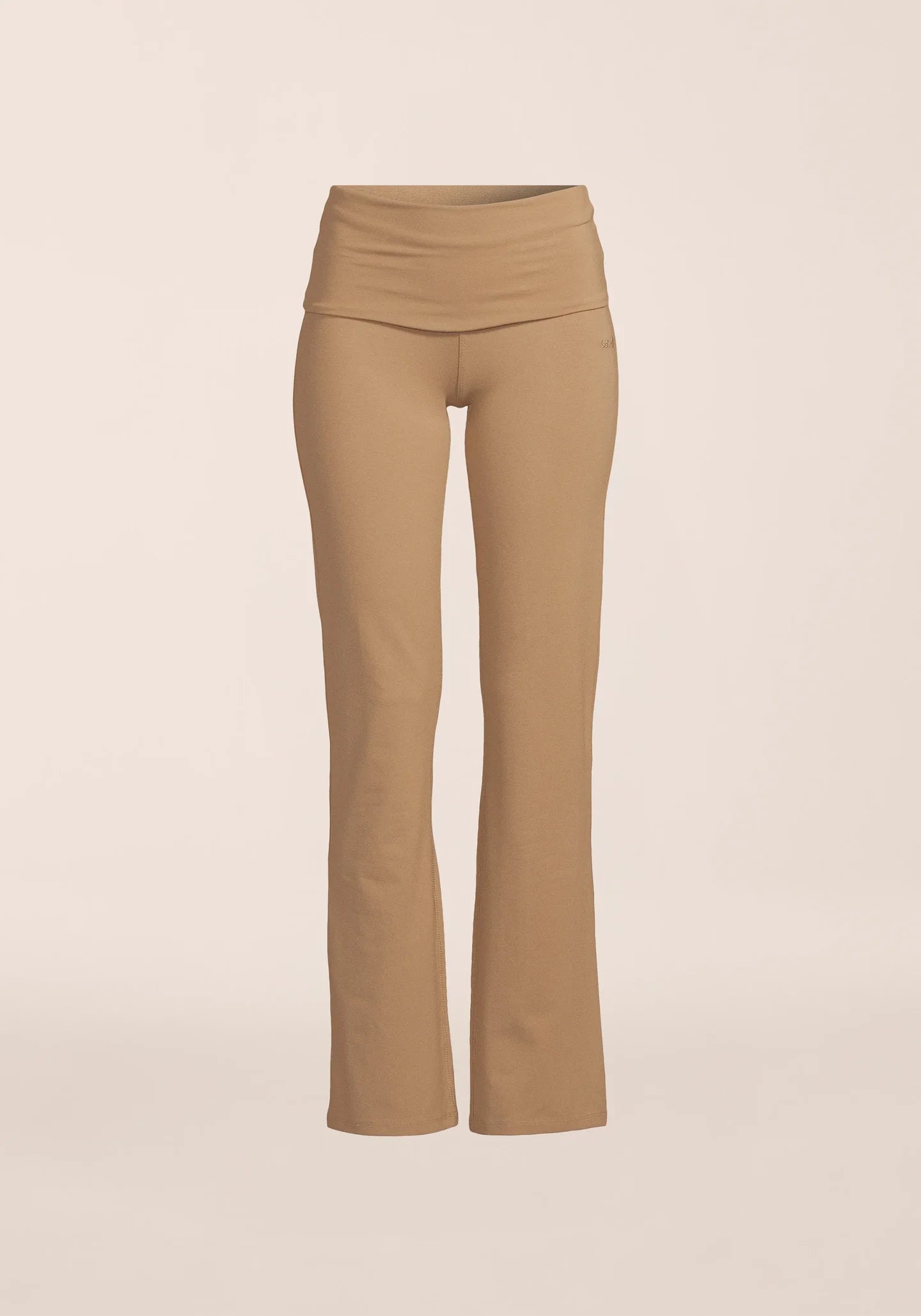 Casall Sublime Folded Flare Pants - Light Khaki