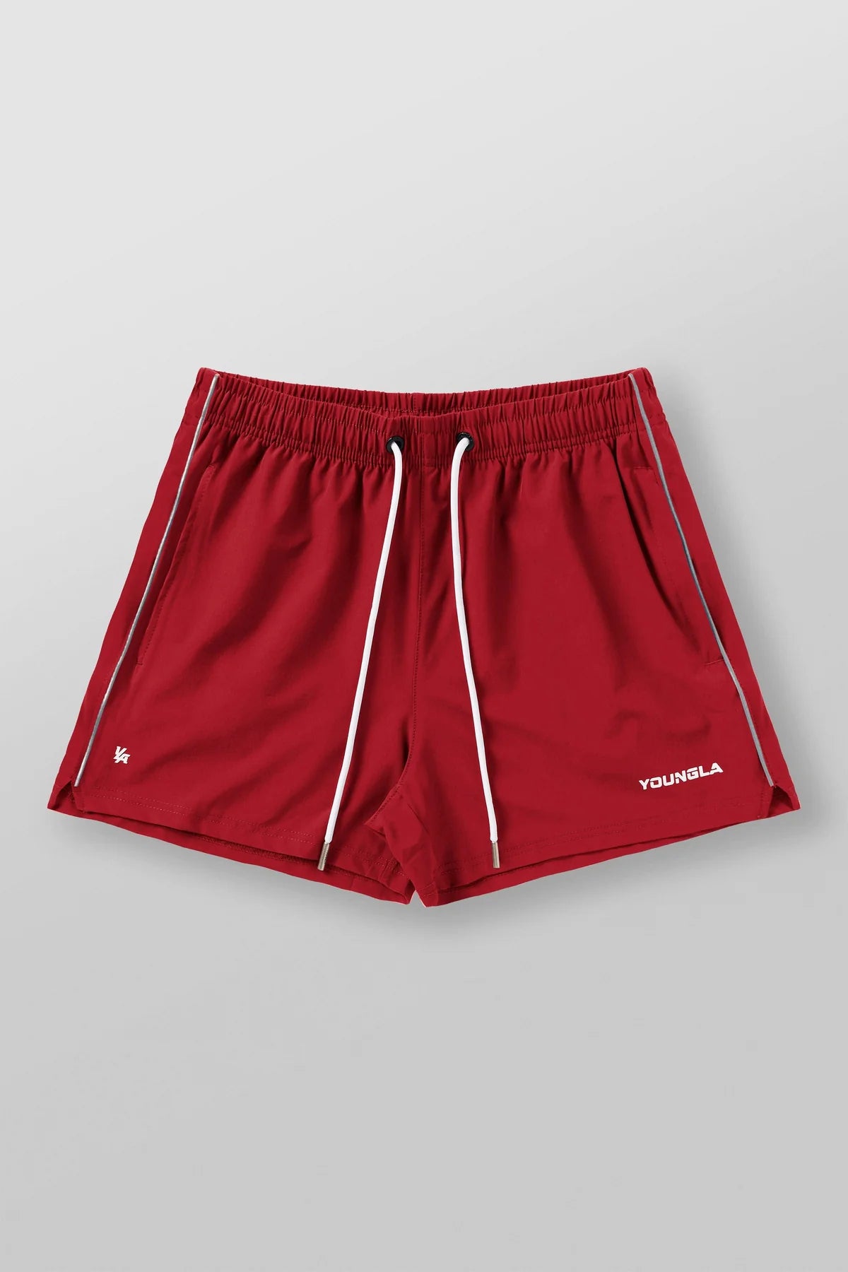 YOUNGLA 1021 - LEG DAY SHORTS {Red}