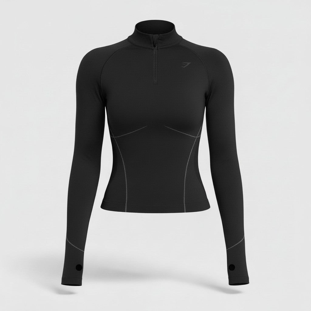 GYMSHARK APEX SEAMLESS 1/4 ZIP PULLOVER