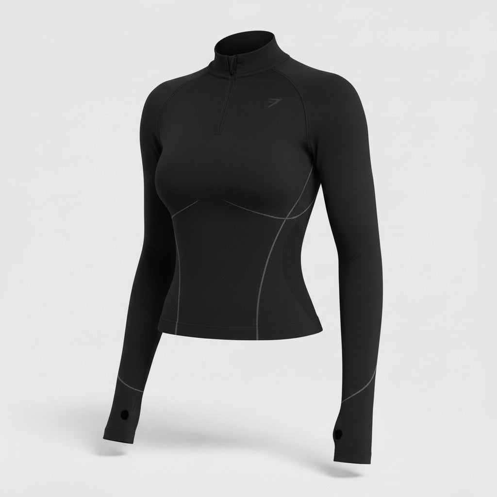 GYMSHARK APEX SEAMLESS 1/4 ZIP PULLOVER