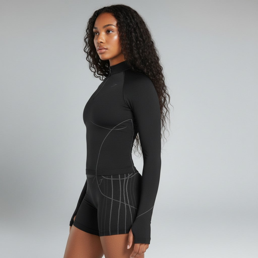 GYMSHARK APEX SEAMLESS 1/4 ZIP PULLOVER