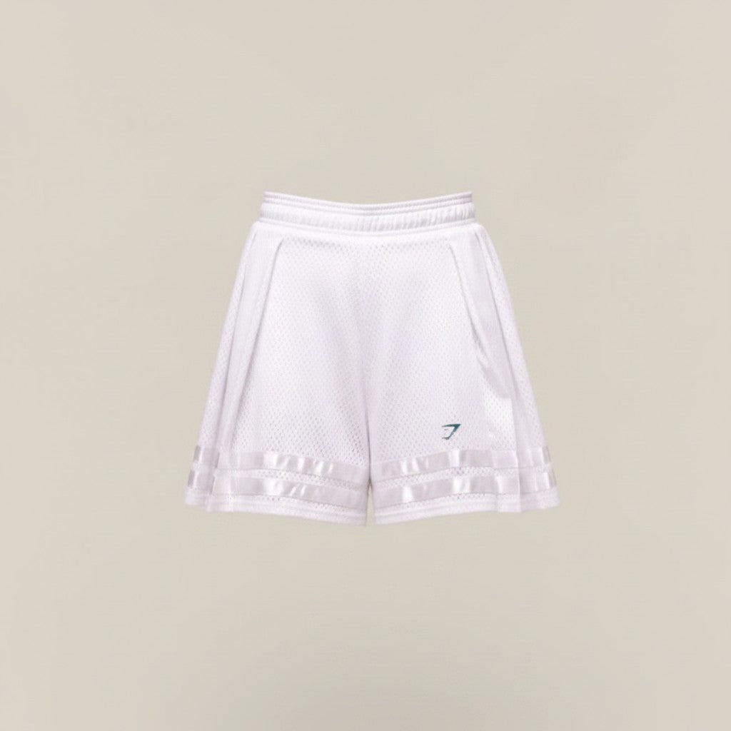 GYMSHARK MESH PLEATED SHORTS
